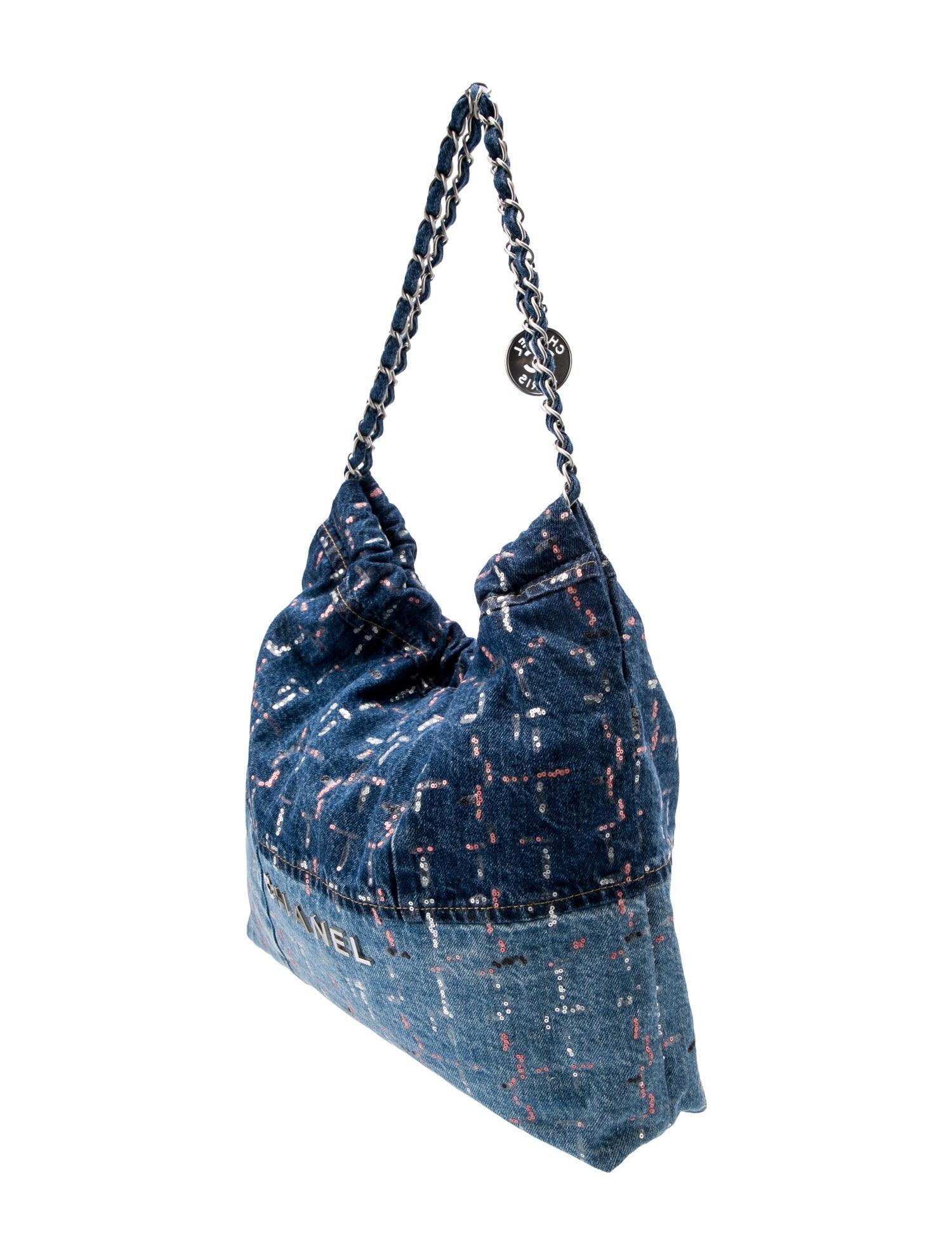 The Chanel Sequin Denim Hobo 22 - Banlieue91