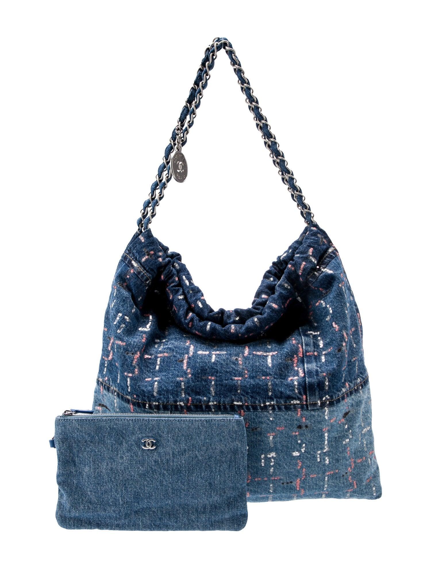 The Chanel Sequin Denim Hobo 22 - Banlieue91