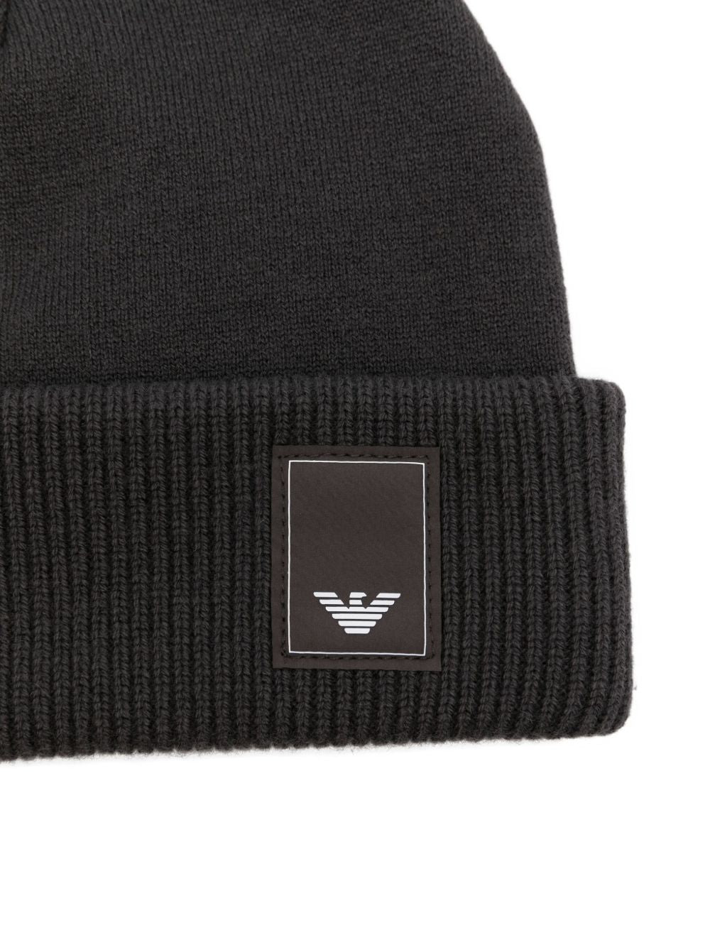 EMPORIO ARMANI Ribbed Wool Beanie for Men - Banlieue91 -