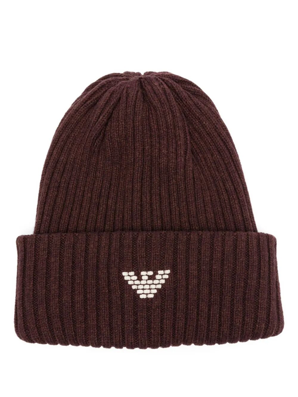 EMPORIO ARMANI Ribbed Wool Beanie Hat for Men - Essential Cold Weather Accessory - Banlieue91 -