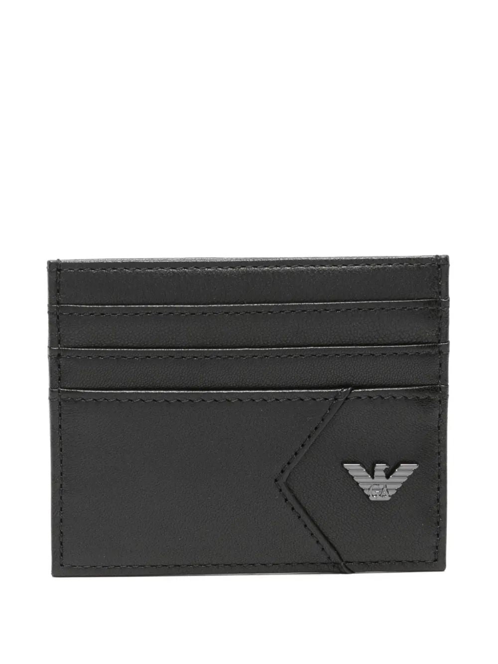 EMPORIO ARMANI Premium Nappa Sheepskin Mini Card Holder - Banlieue91 -