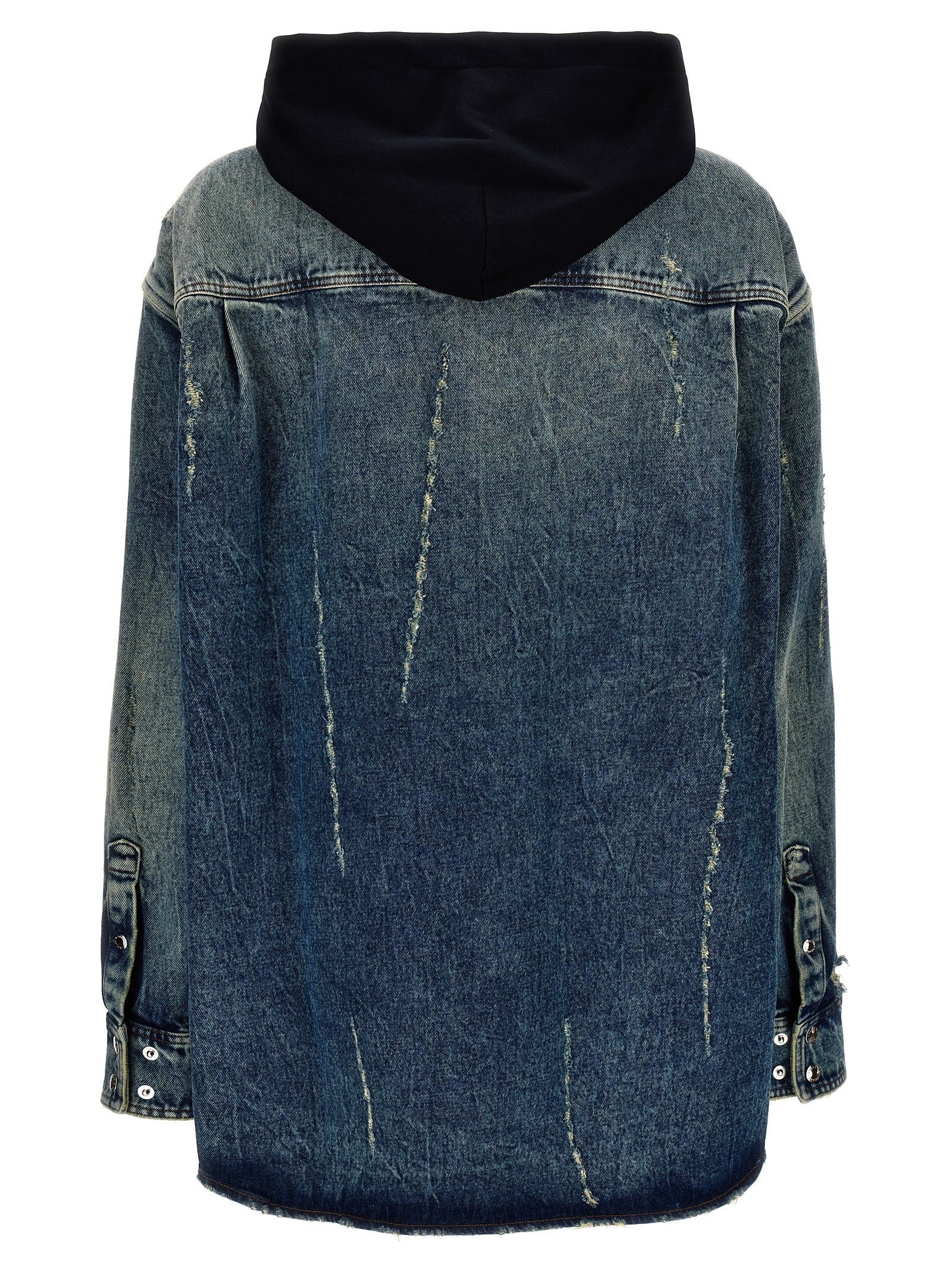 Dolce & Gabbana Denim Hooded Overshirt - Banlieue91 -