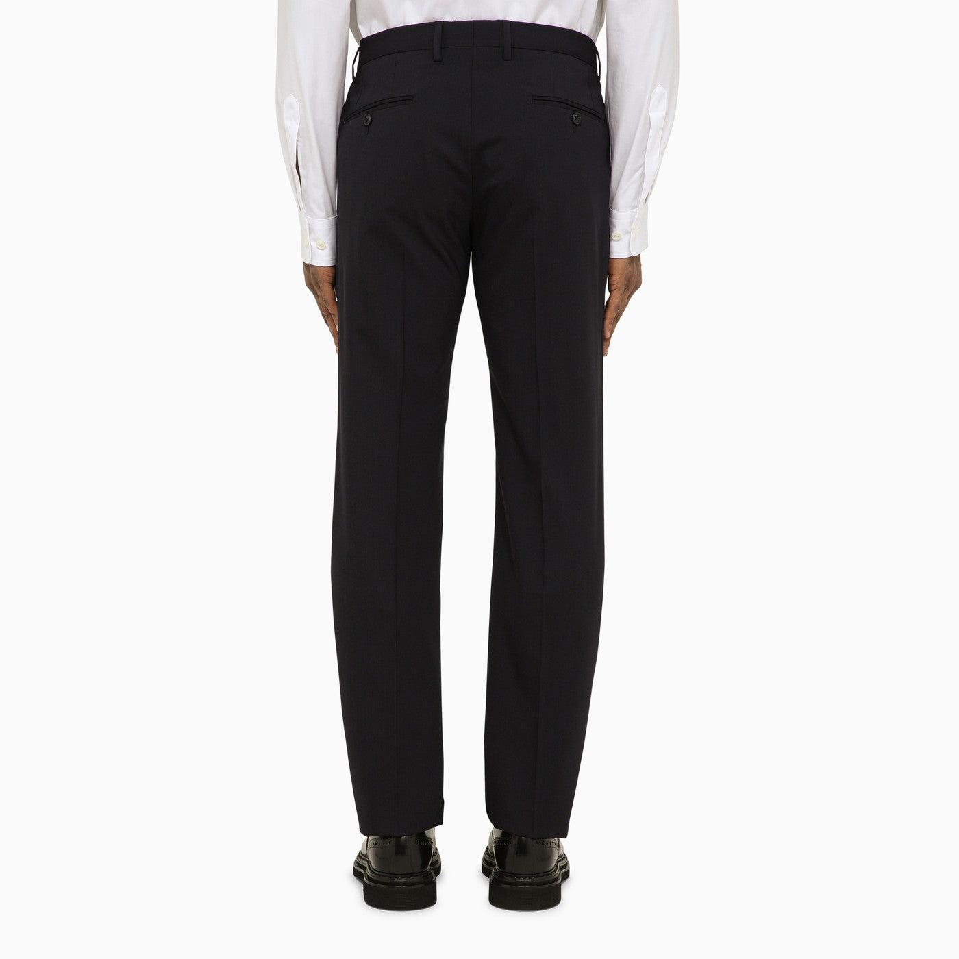 Dolce&Gabbana Dark Blue Wool Double Breasted Suit - Banlieue91 -