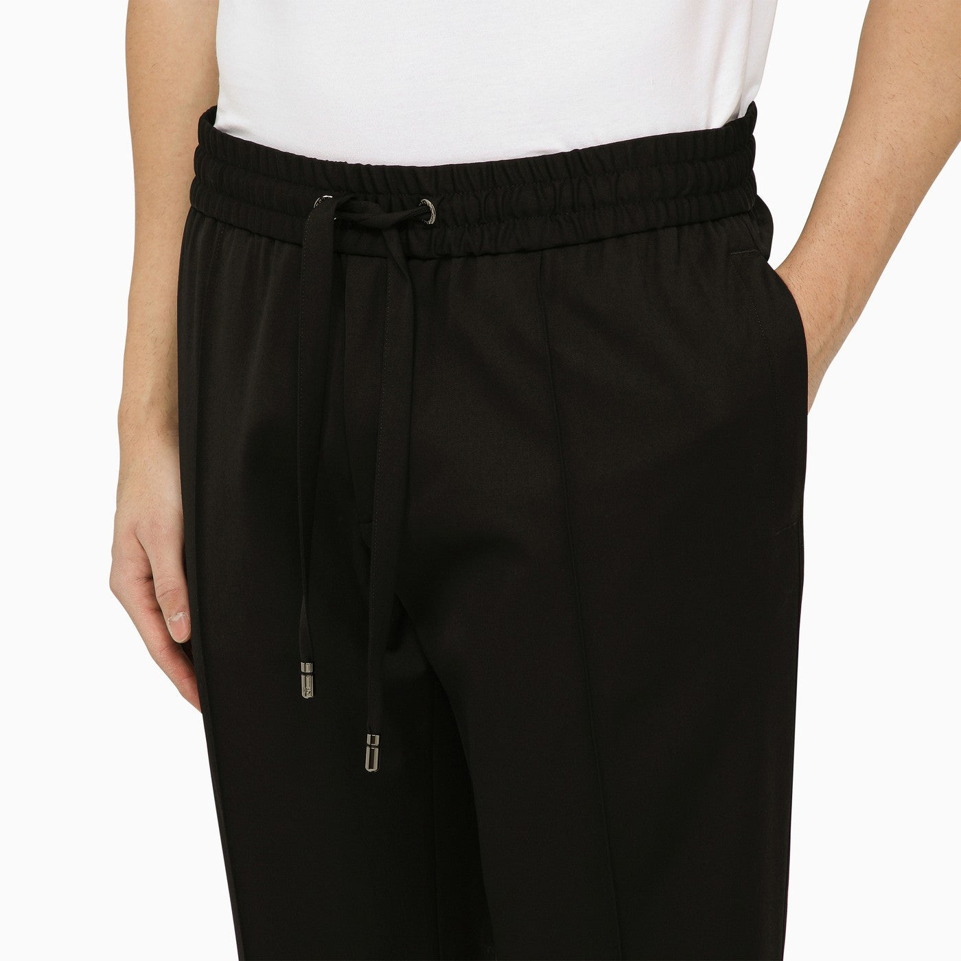 Dolce&Gabbana Black Wool Soft Trousers - Banlieue91 -