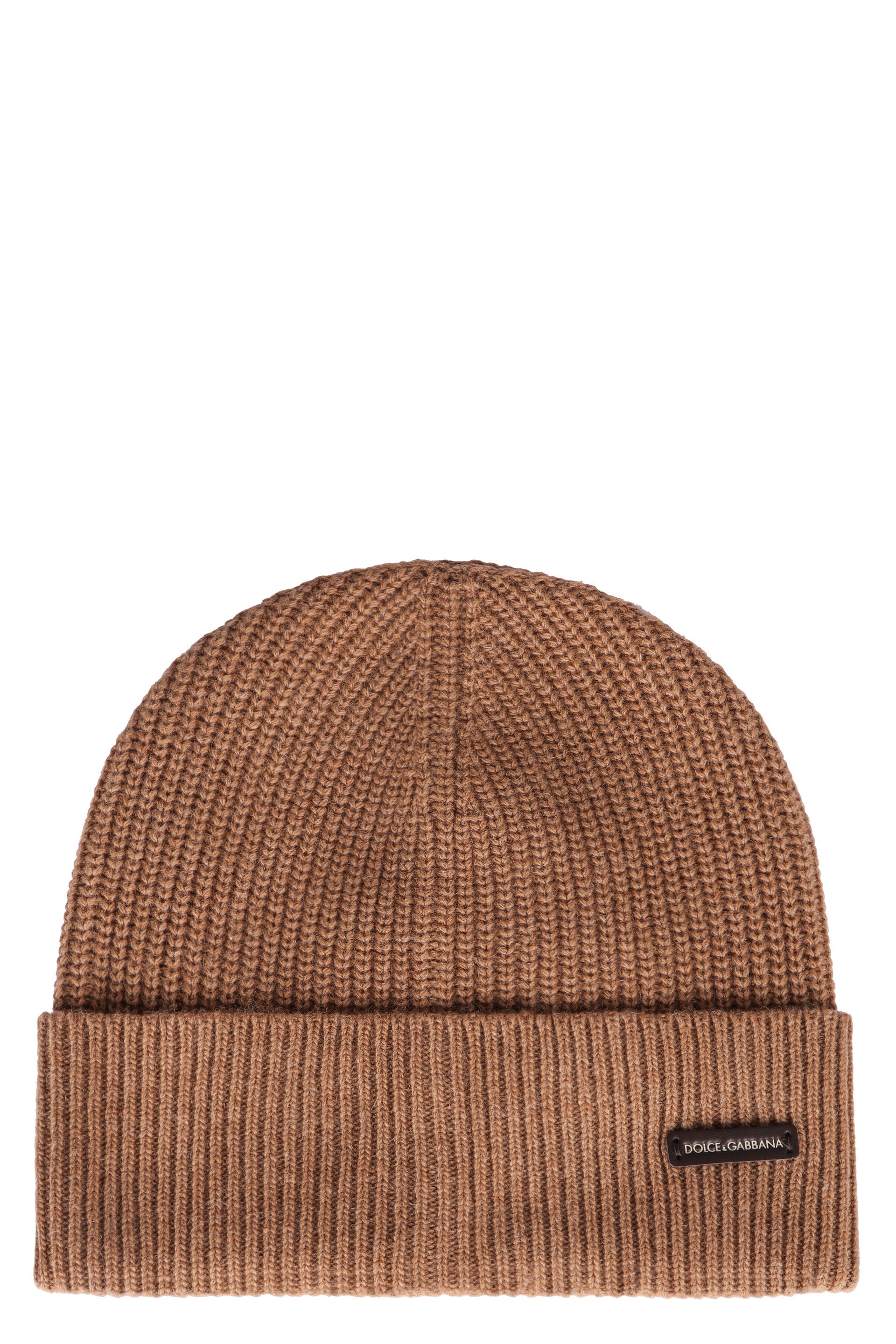 DOLCE & GABBANA Ribbed Knit Beanie with Turn Up Brim for Men - Banlieue91 -