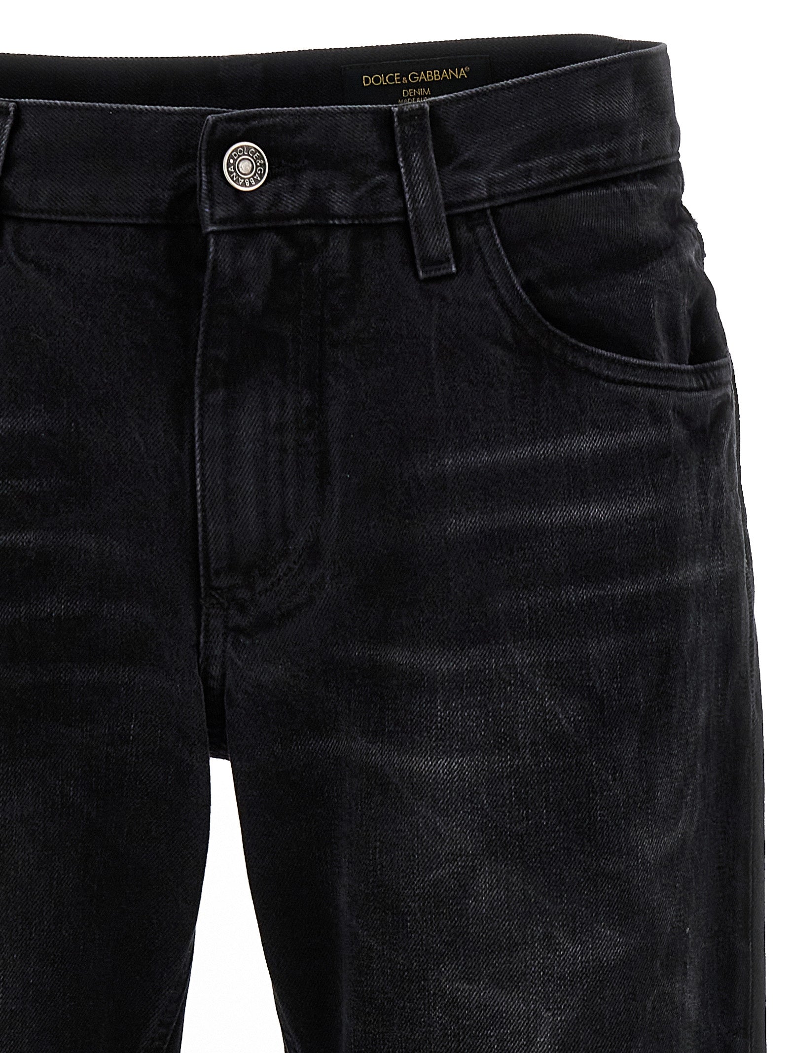 Dolce & Gabbana Logo Plaque Jeans - Banlieue91 -