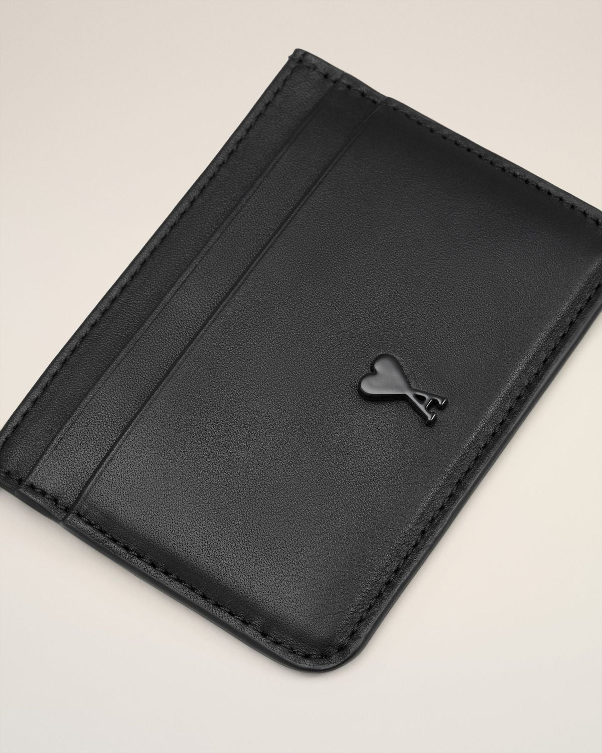 AMI PARIS Mini Leather Card Holder - Banlieue91 -