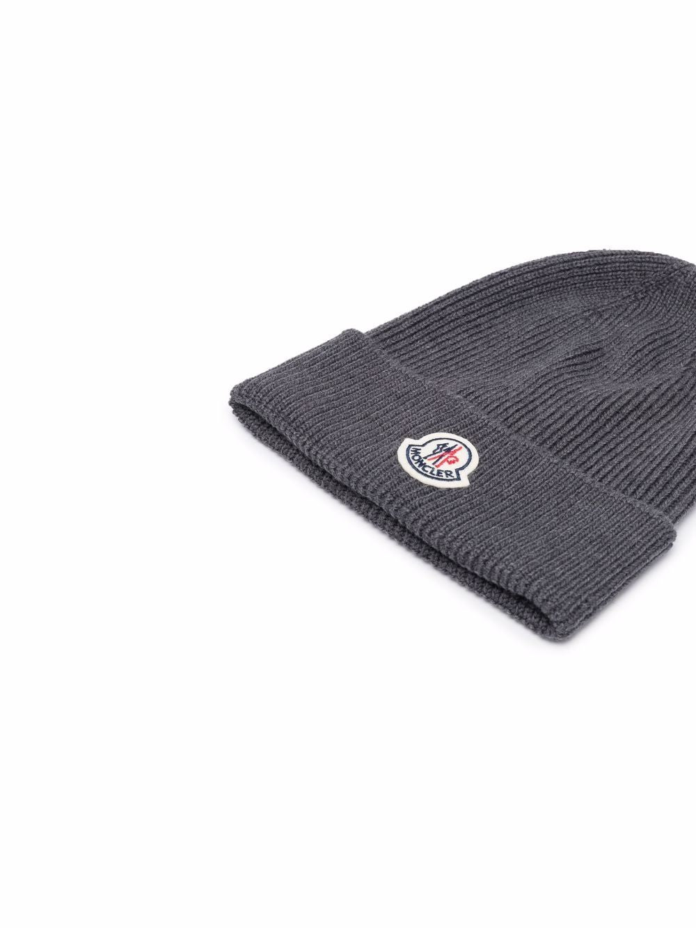 MONCLER Ribbed Virgin Wool Beanie for Men - Banlieue91 -