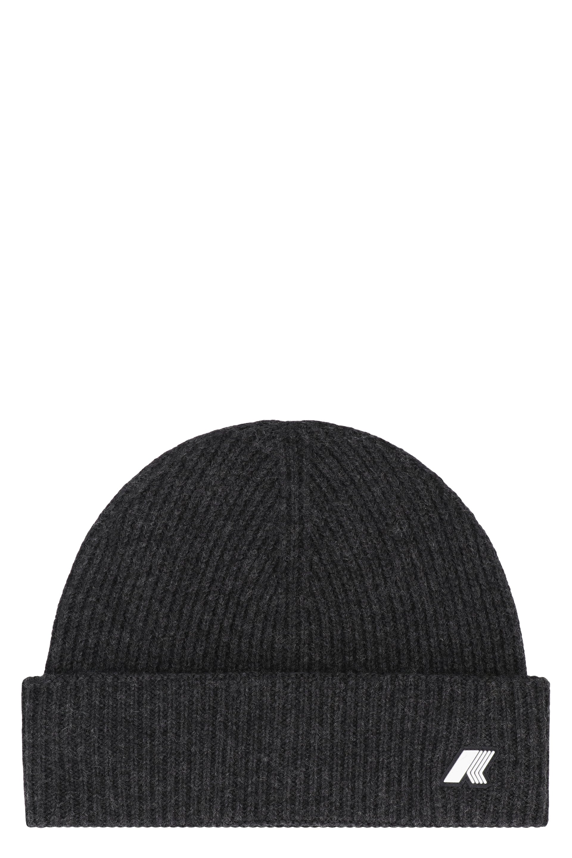 K-WAY Wool Knit Beanie with Turned-Up Brim - Men's-6 - Banlieue91 -