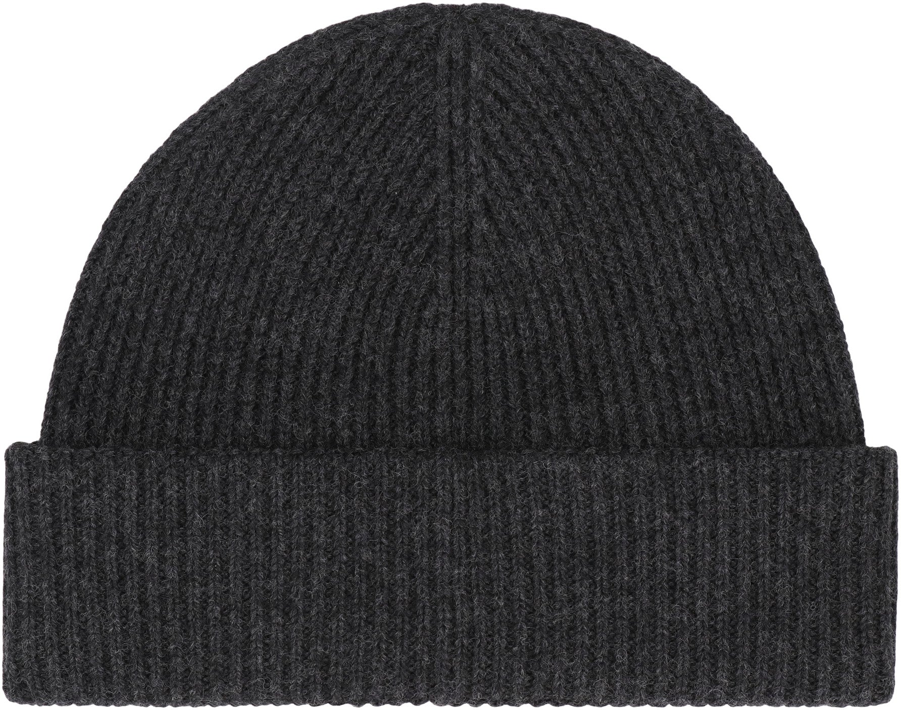 K-WAY Wool Knit Beanie with Turned-Up Brim - Men's-6 - Banlieue91 -