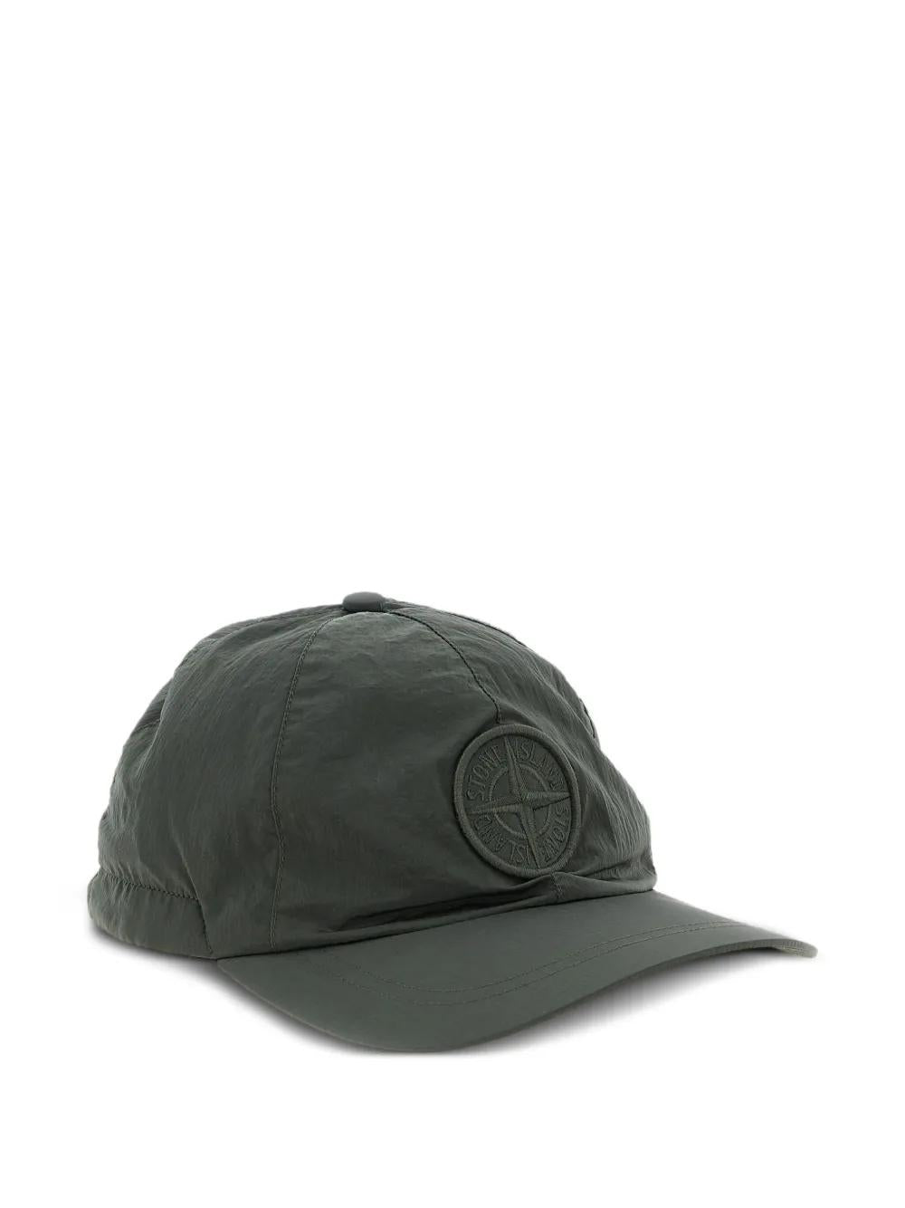 STONE ISLAND Logo Patch Cap for Men - Fall/Winter 2025 - Banlieue91 -