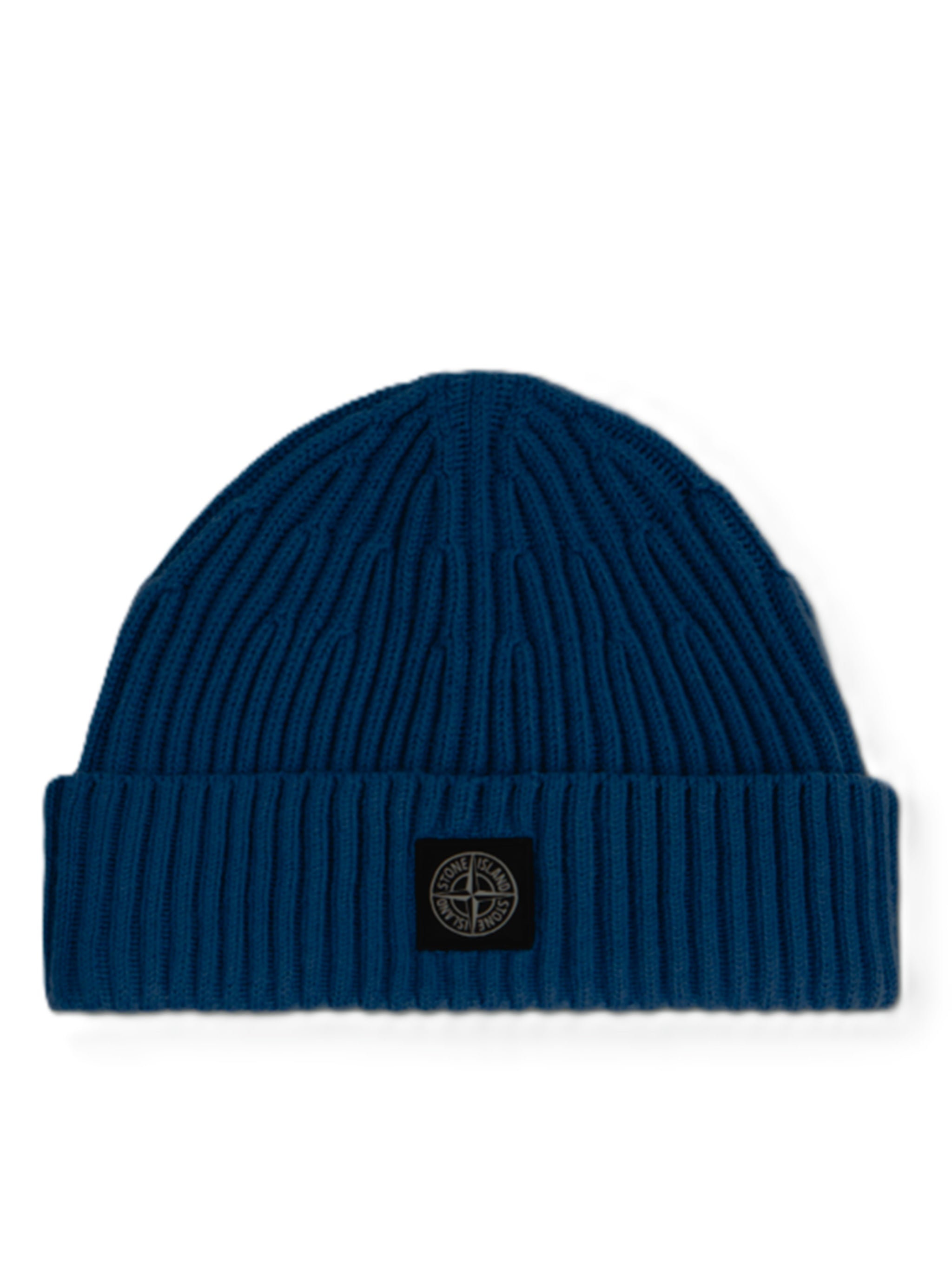 STONE ISLAND Full Rib Wool Beanie for Men - Banlieue91 -