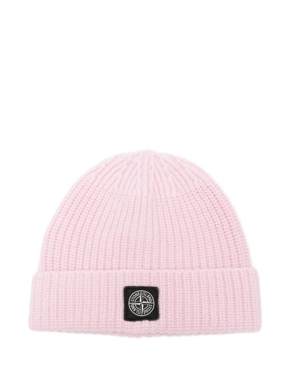 STONE ISLAND Light Wool Knit Beanie with Compass Patch - Banlieue91 -