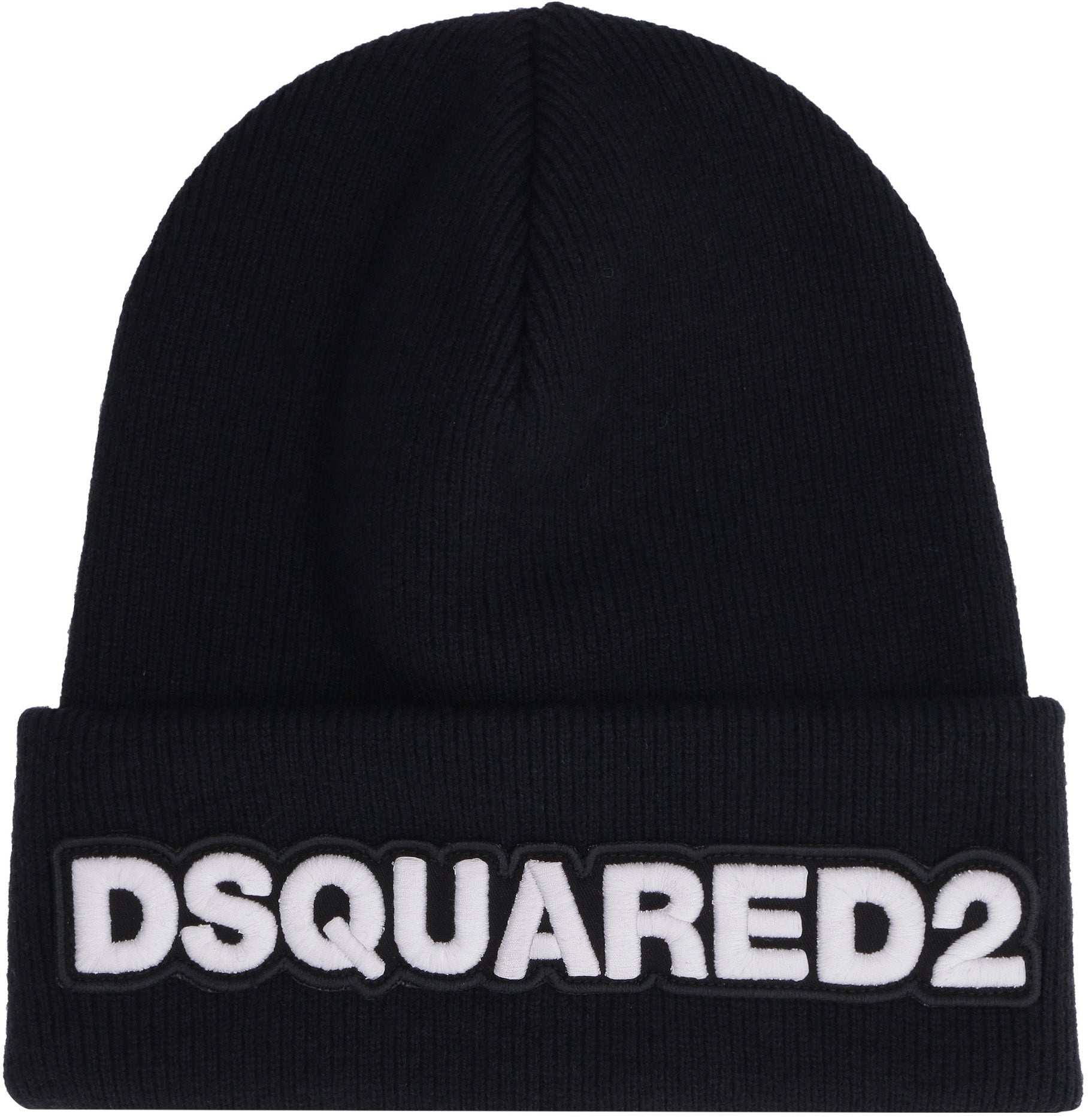 DSQUARED2 Knit Cotton Hat for Men - Fall/Winter 2025 - Banlieue91 -