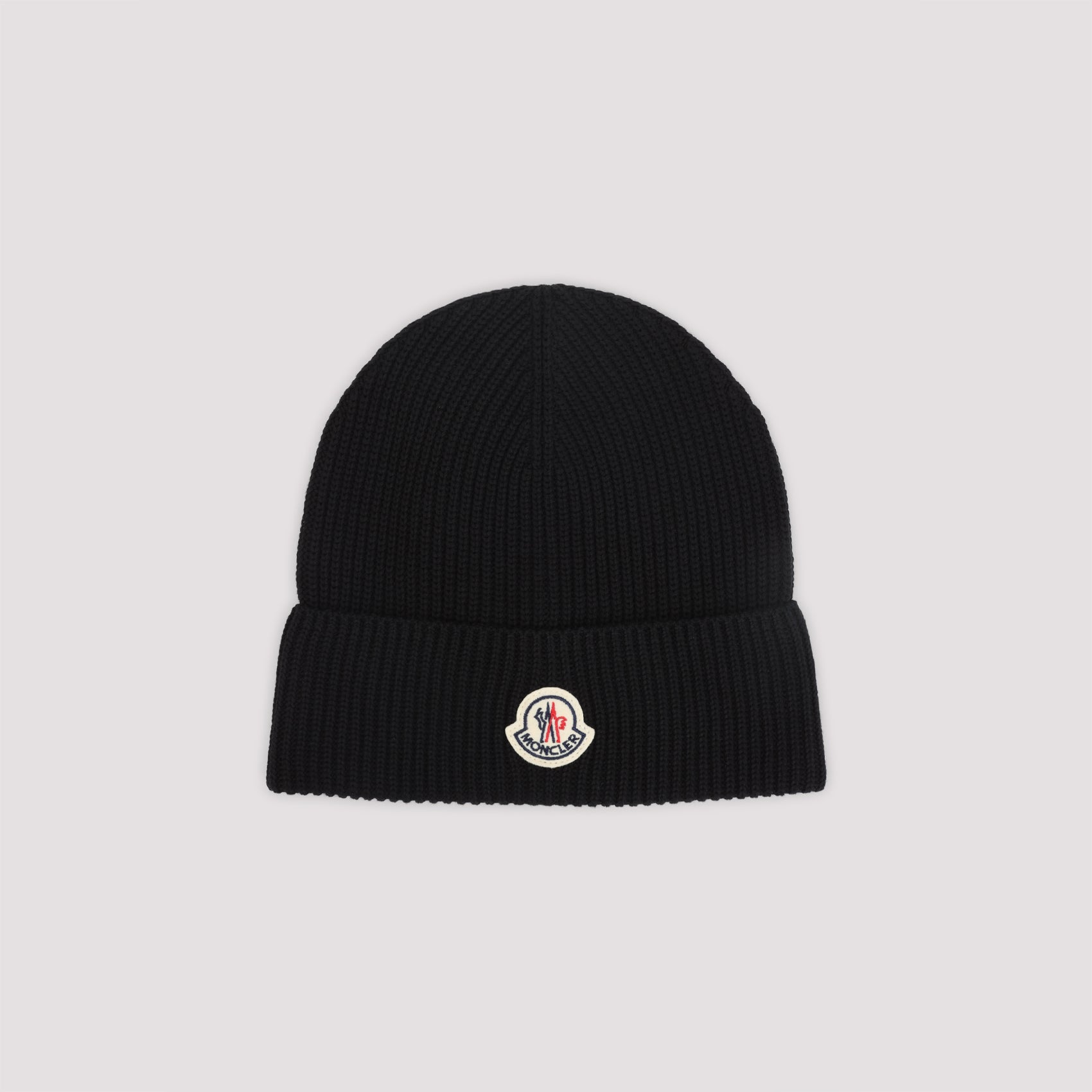 MONCLER Cotton Beanie Hat with Logo Patch - Banlieue91 -