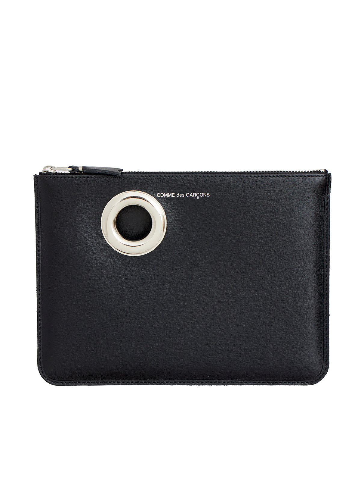 COMME DES GARÇONS WALLET Medium Eyelet Leather Pouch Handbag - Banlieue91 -