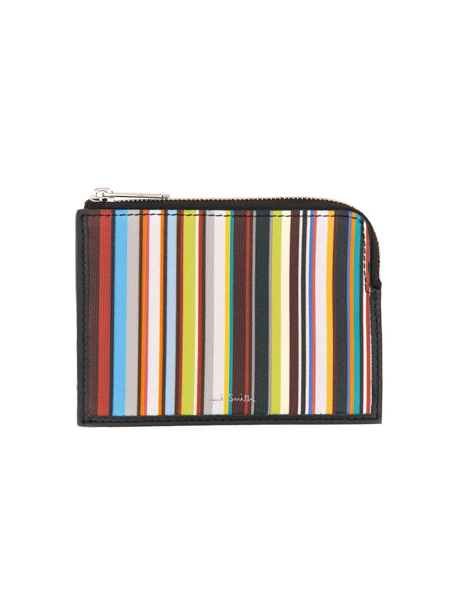 PAUL SMITH Signature Stripe Mini Zipper Wallet - Banlieue91 -