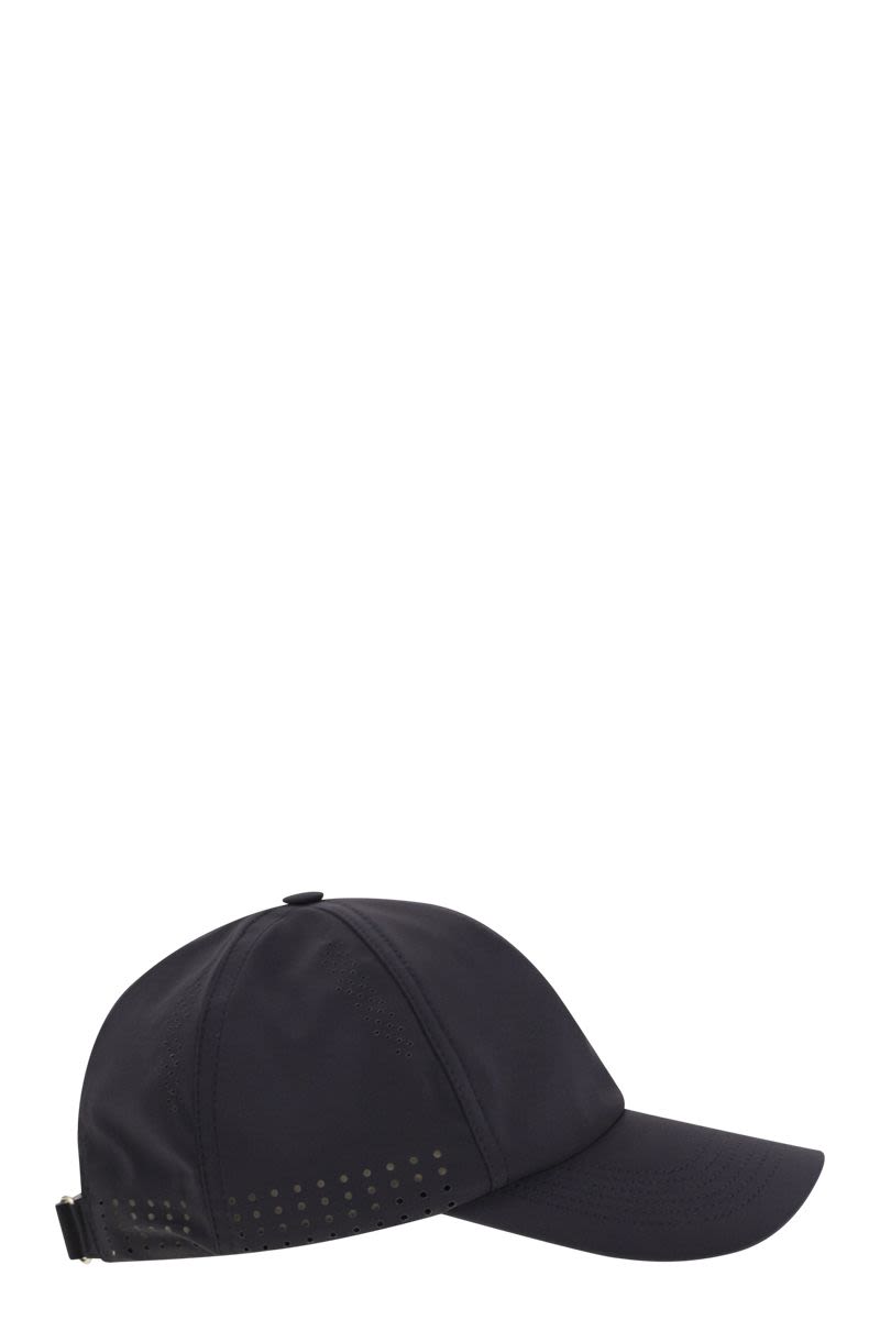BRUNELLO CUCINELLI Tech Fabric Baseball Cap with Logo - Banlieue91 -