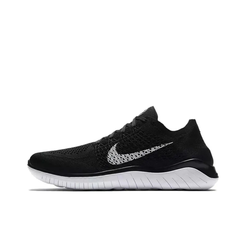 Nike Free Rn Flyknit 2018 'Black White' - Banlieue91