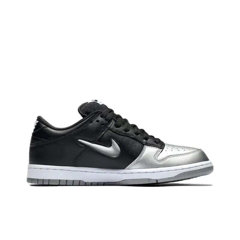 Nike Sb Dunk Low Supreme Jewel Swoosh Silver - Banlieue91