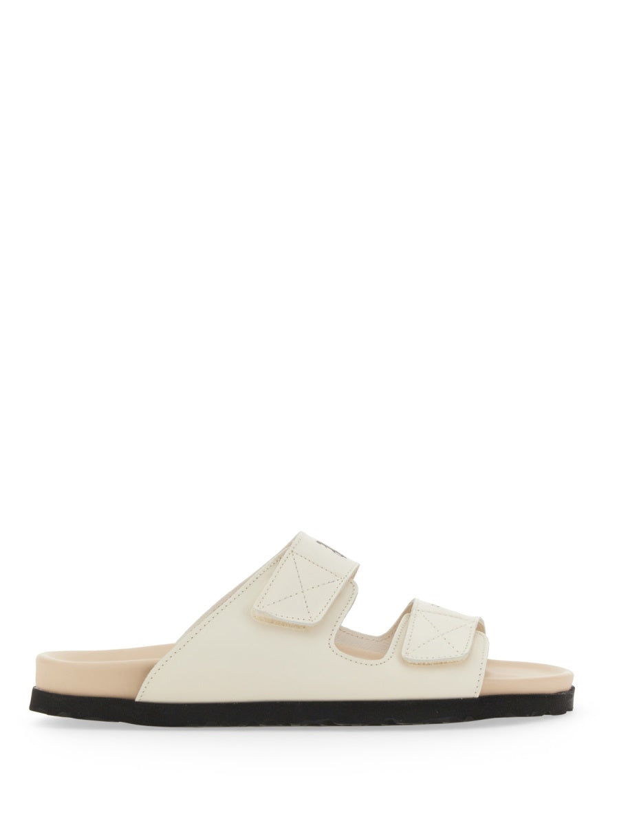 PALM ANGELS Logo Sandals for Men with Rubber Sole - 2 CM Height - Banlieue91 -
