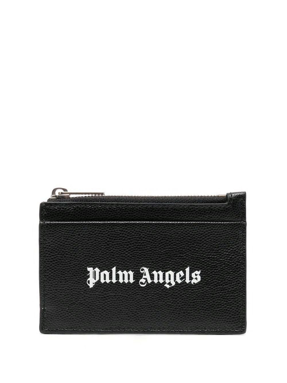 PALM ANGELS Men's Mini Leather Card Holder - Banlieue91 -