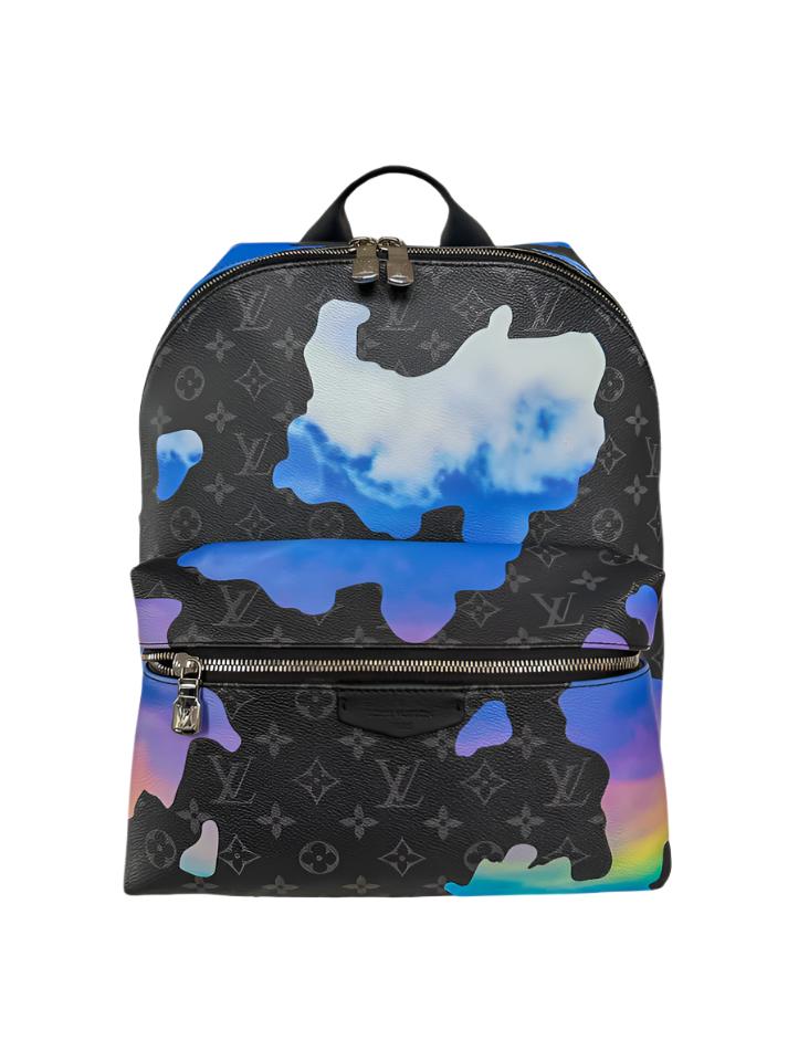 Louis Vuitton Blue Monogram Eclipse Online Exclusive Discovery Backpack - Banlieue91