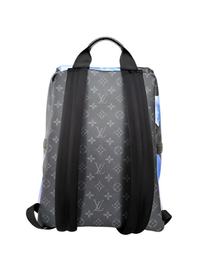 Louis Vuitton Blue Monogram Eclipse Online Exclusive Discovery Backpack - Banlieue91