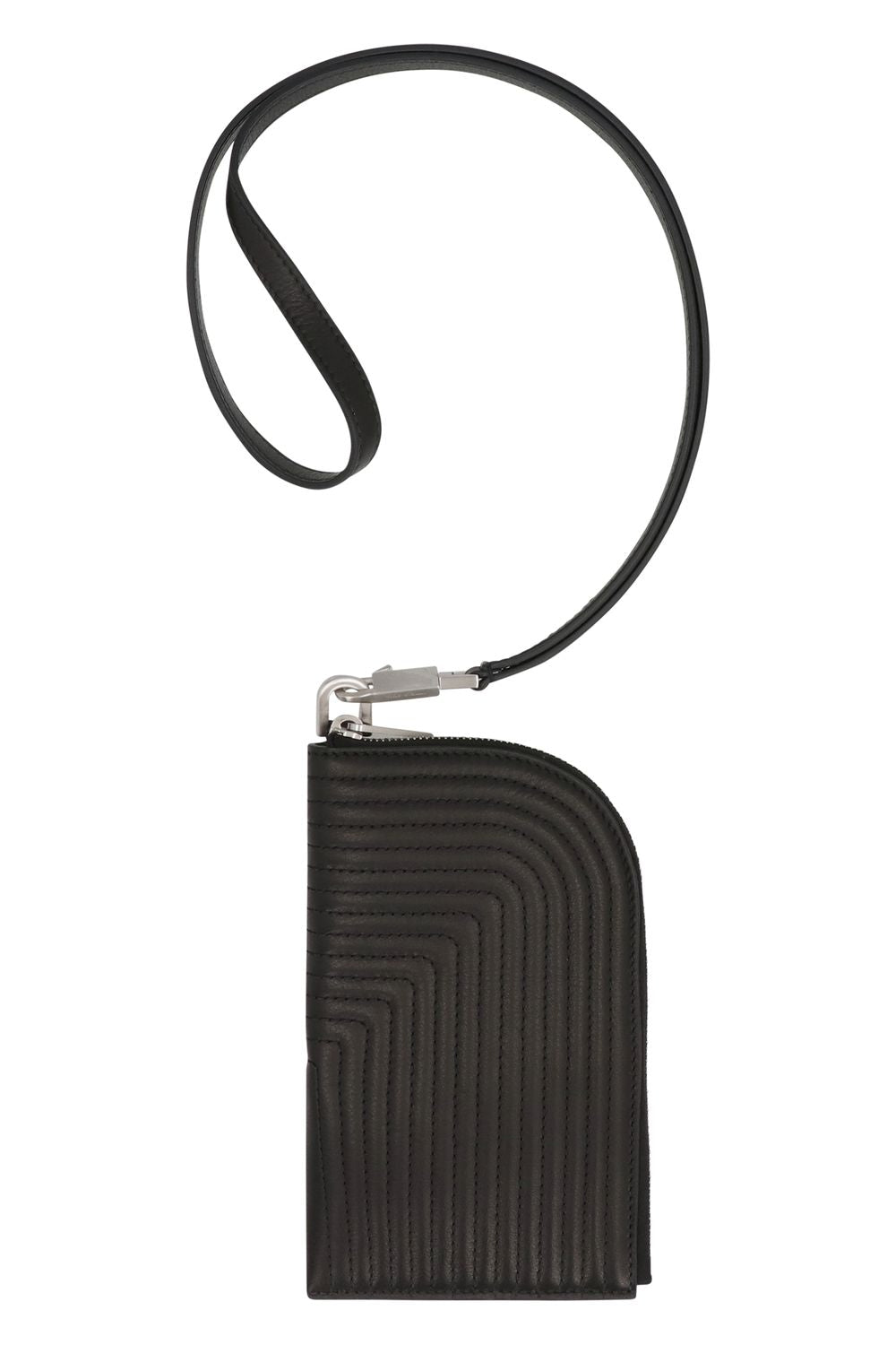 RICK OWENS Mini Leather Wallet with Decorative Stitching - Banlieue91 -