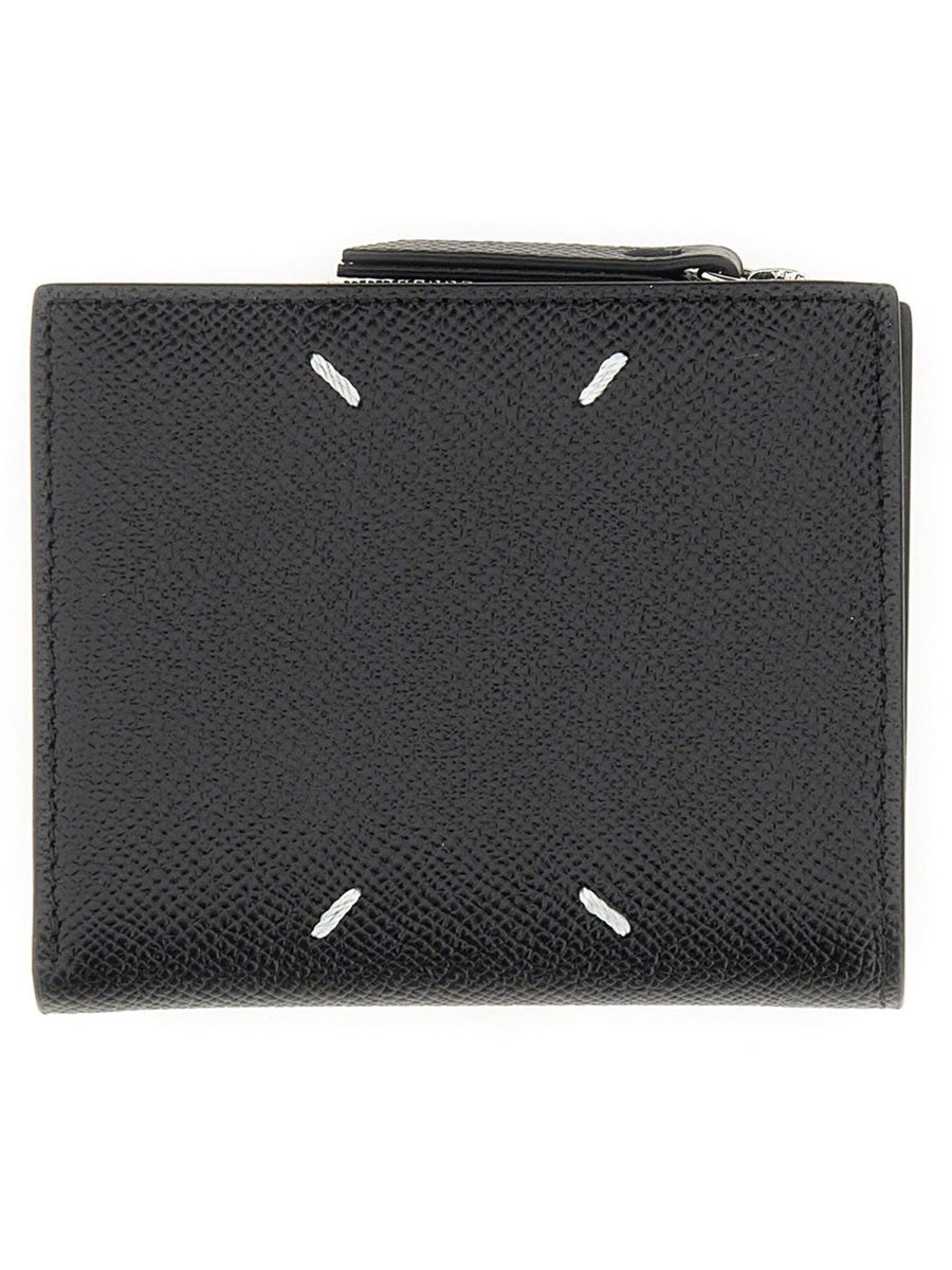 MAISON MARGIELA Mini Leather Wallet with Logo - Banlieue91 -