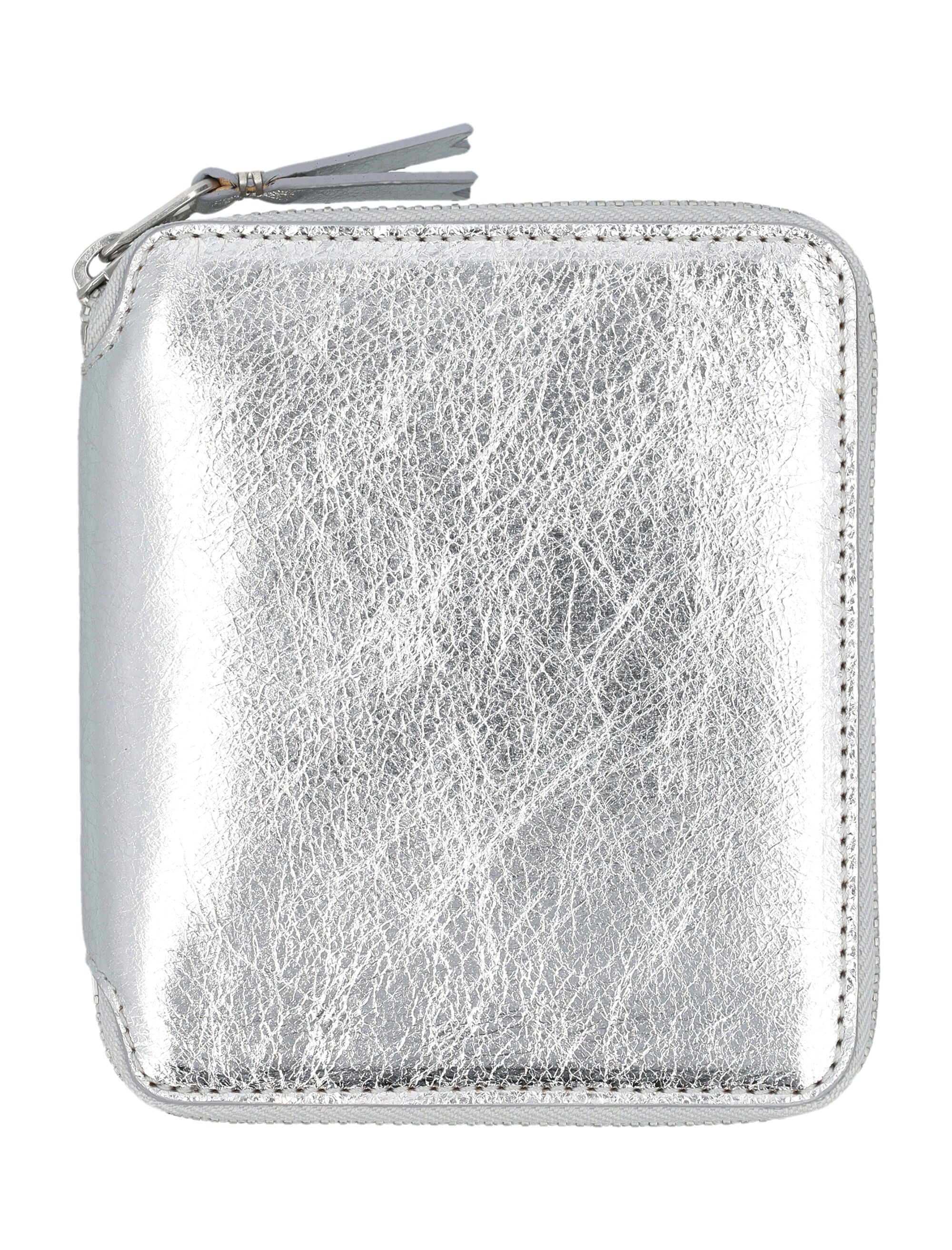 COMME DES GARÇONS WALLET Mini Metallic Zip Around Wallet - Small Leather Goods - Banlieue91 -