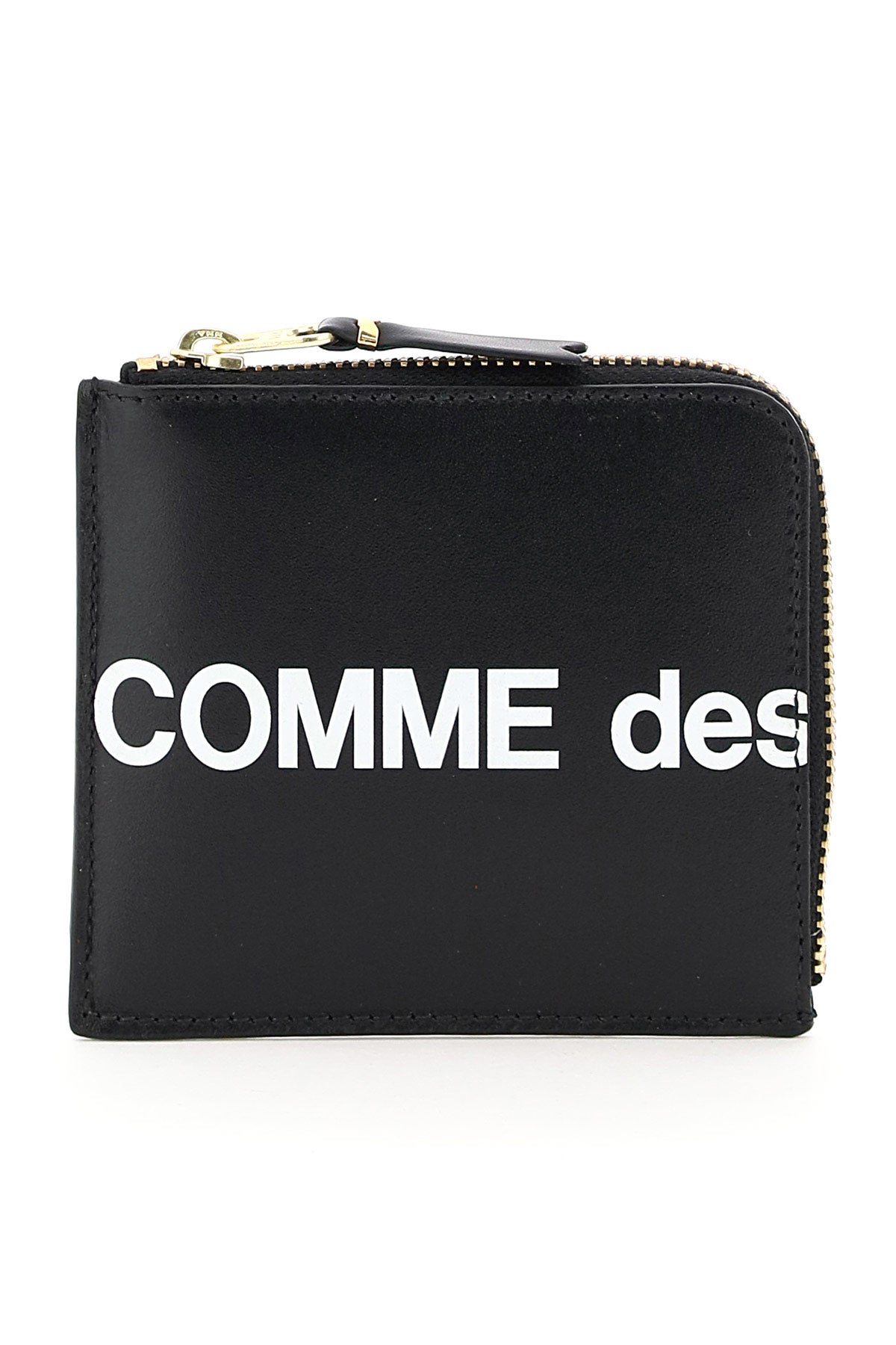 COMME DES GARÇONS WALLET Leather Mini Wallet with Top Zip Closure - Banlieue91 -