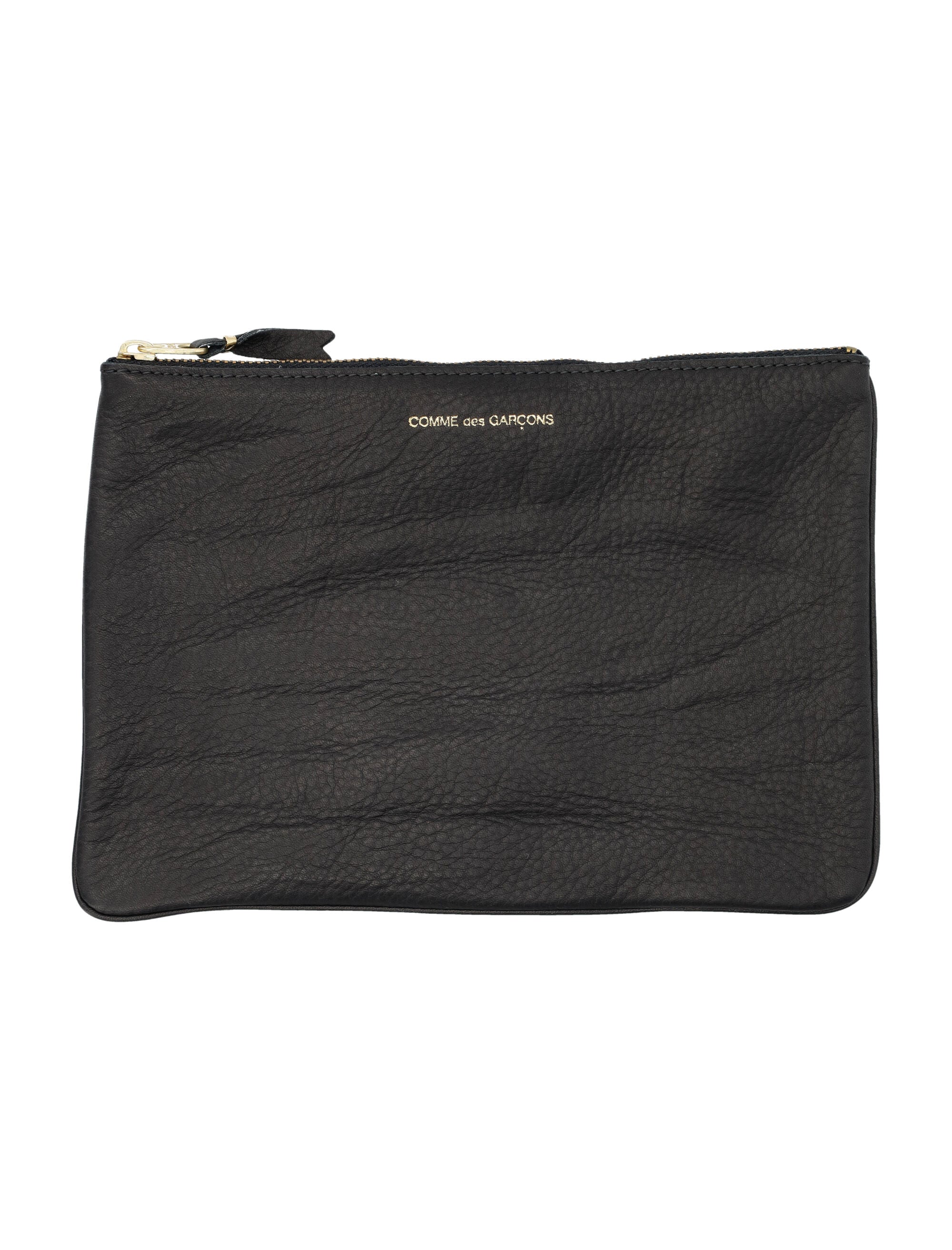 COMME DES GARÇONS WALLET Textured Leather Mini Pouch Handbag - Banlieue91 -