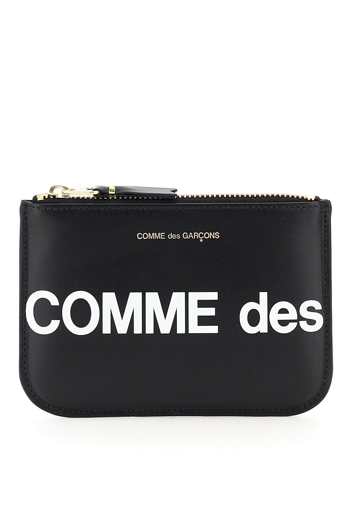 COMME DES GARÇONS WALLET Mini Leather Pouch Handbag with Logo Detail - Banlieue91 -