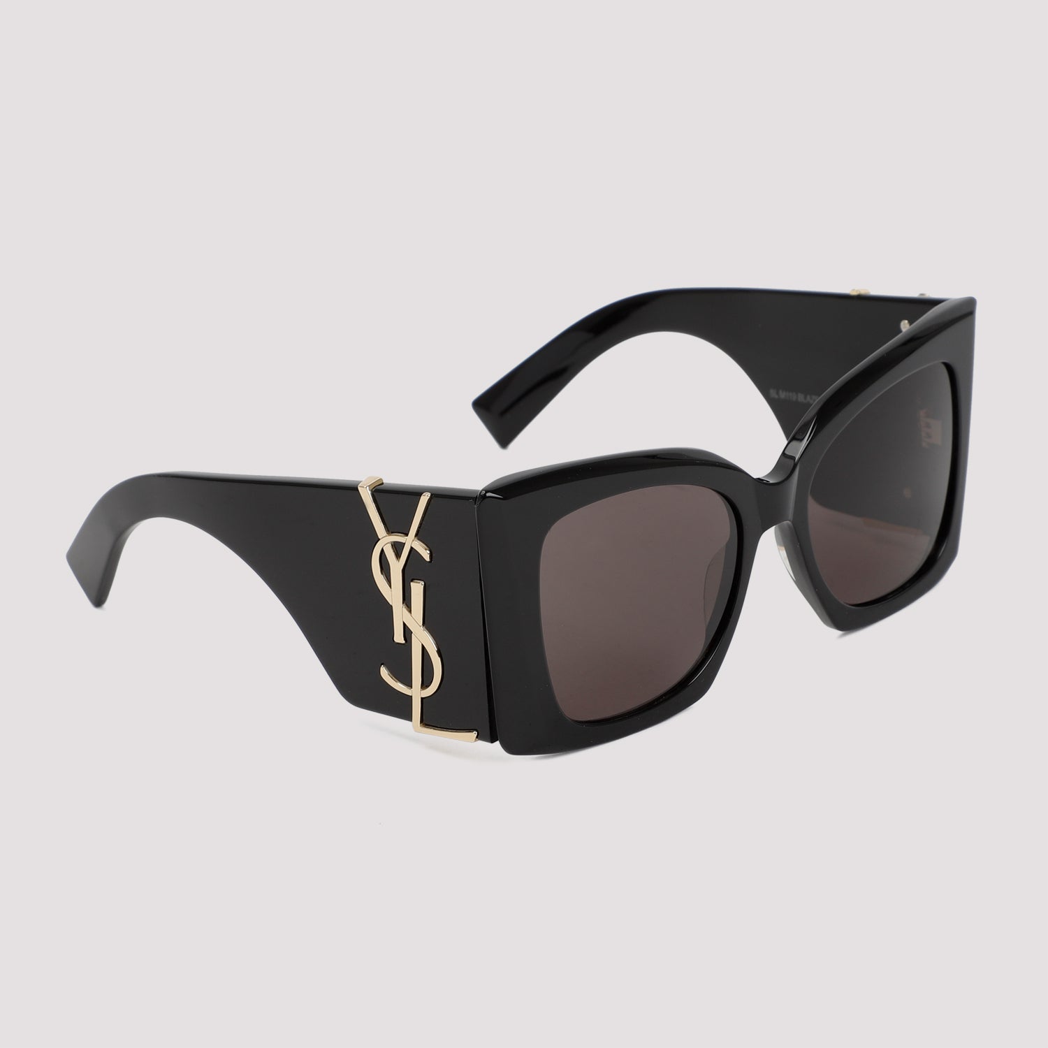 SAINT LAURENT Sleek Acetate Sunglasses with Gold Details - Banlieue91 -