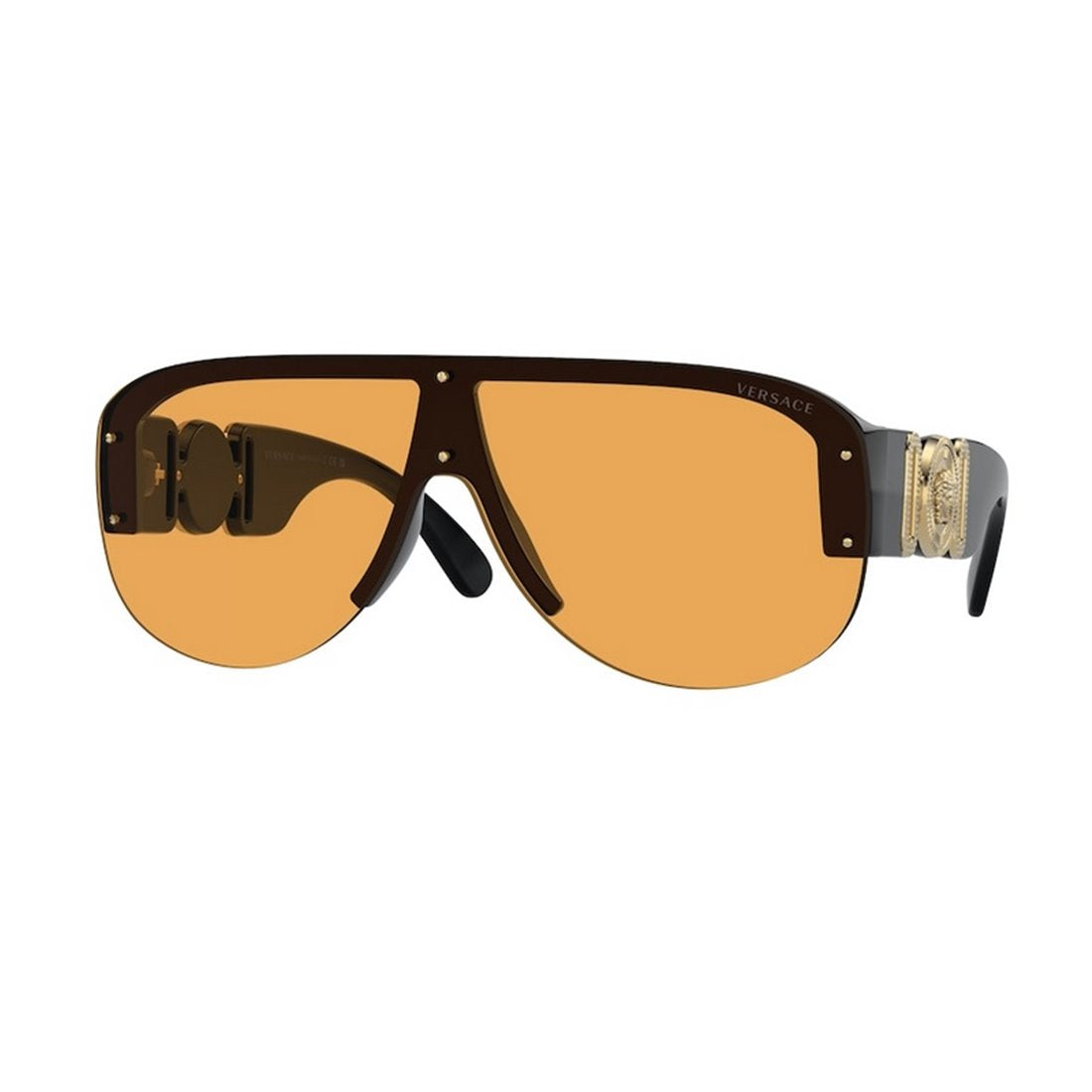 VERSACE Stylish Men's Sunglasses with Bold Orange Lenses - Banlieue91 -