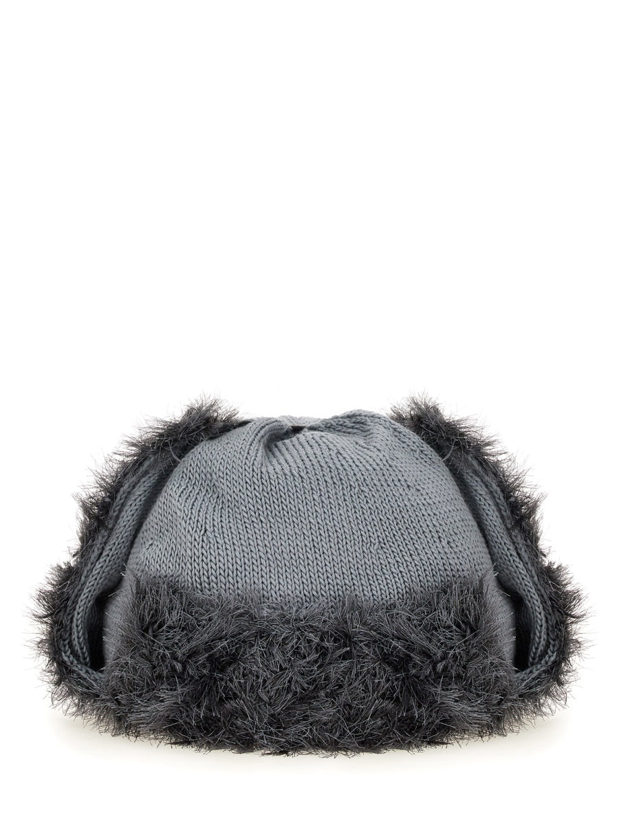 KIJIMA TAKAYUKI Wool Knit Aviator Hat for Men - Banlieue91 -