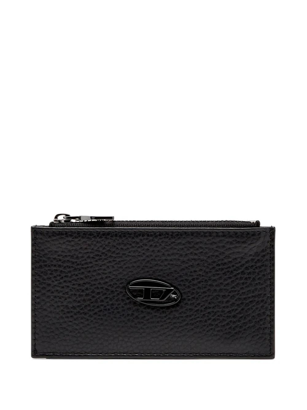 DIESEL Mini Grained Leather Wallet with Logo Plaque - Banlieue91 -