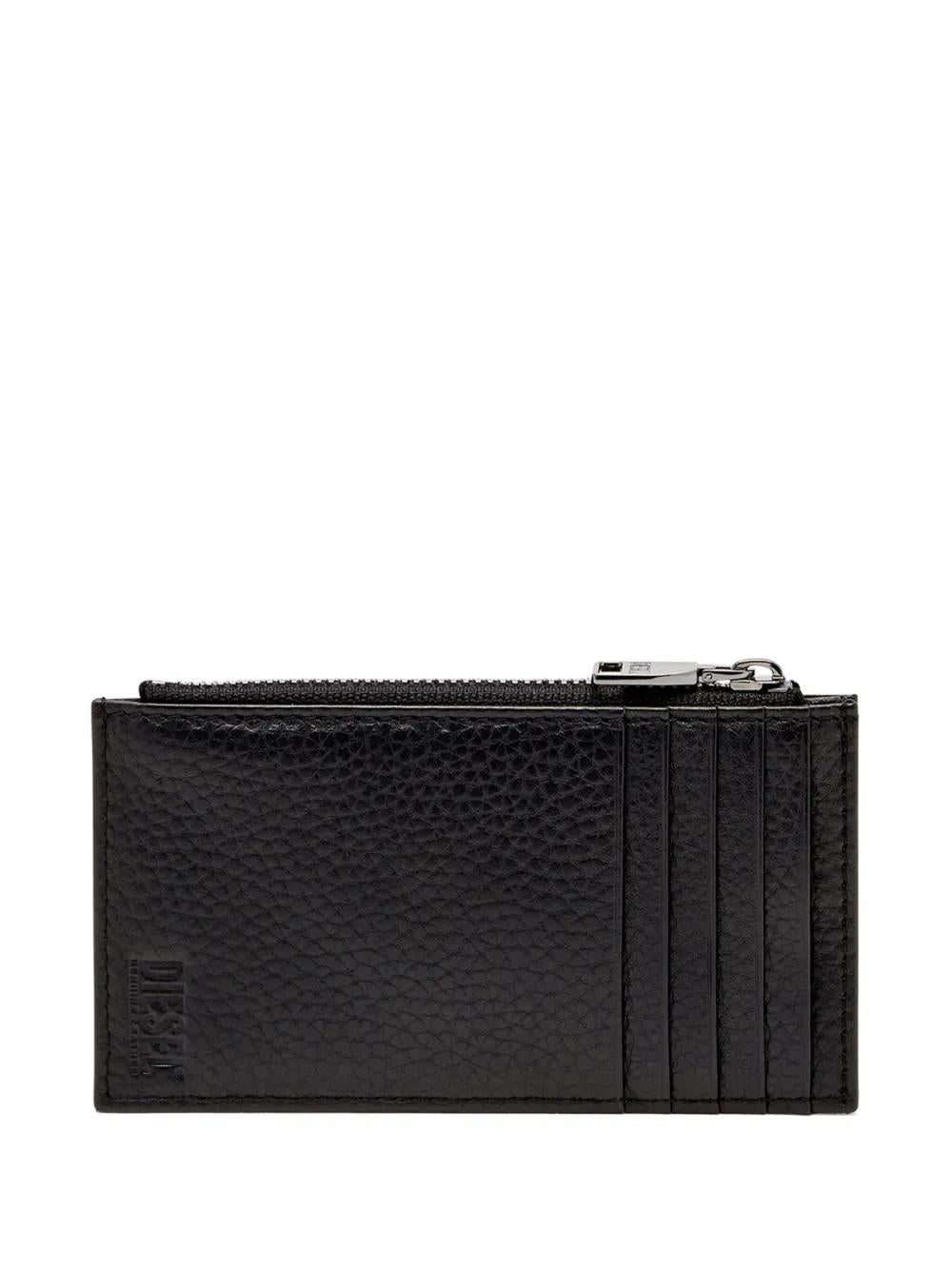 DIESEL Mini Grained Leather Wallet with Logo Plaque - Banlieue91 -