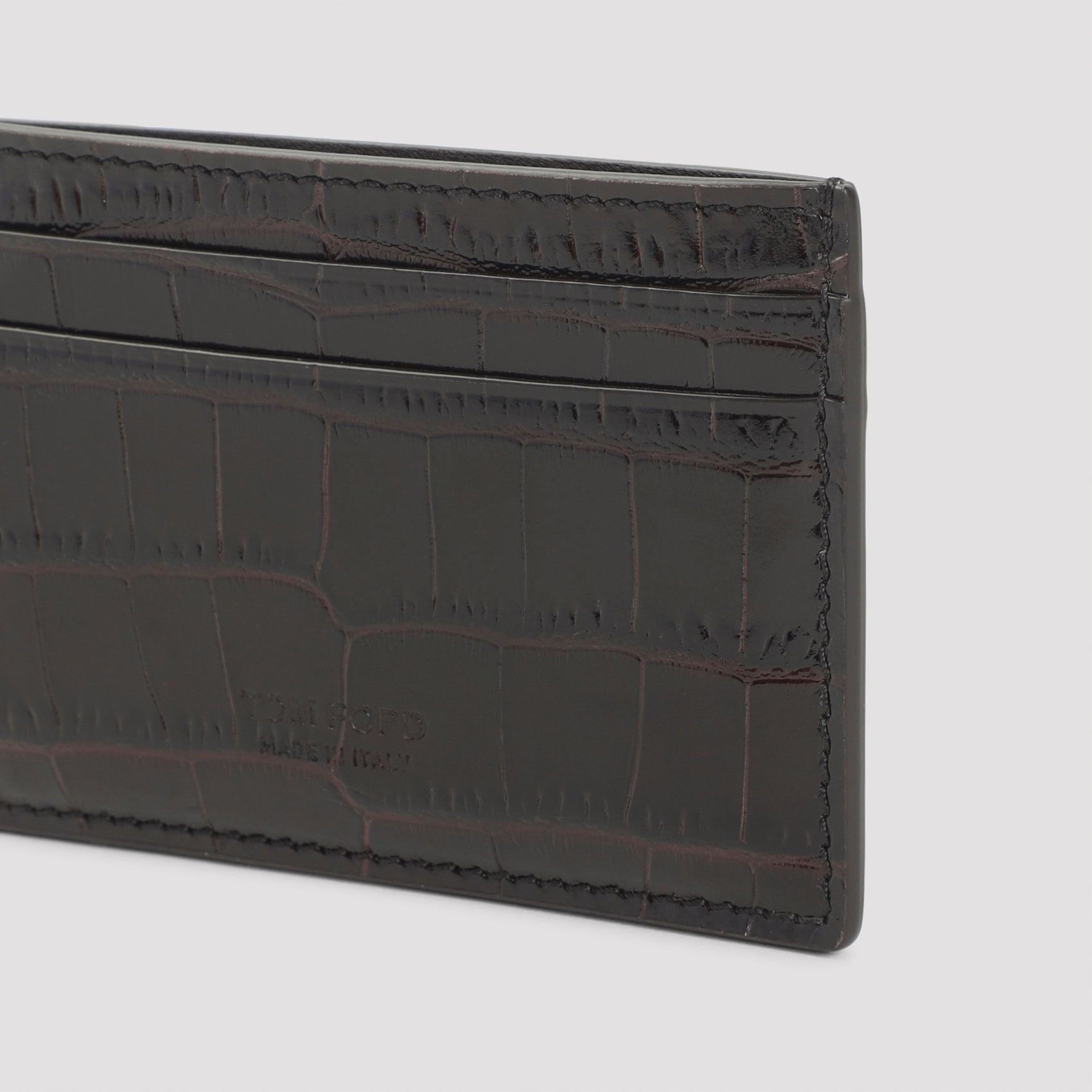 TOM FORD Mini Leather Credit Card Case - 100% Leather - FW25 - Banlieue91 -