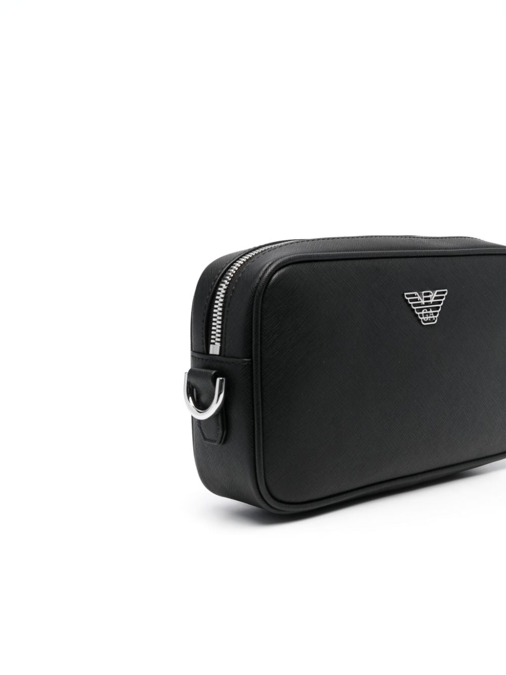 EMPORIO ARMANI Mini Textured Handbag with Silver Logo - Banlieue91 -