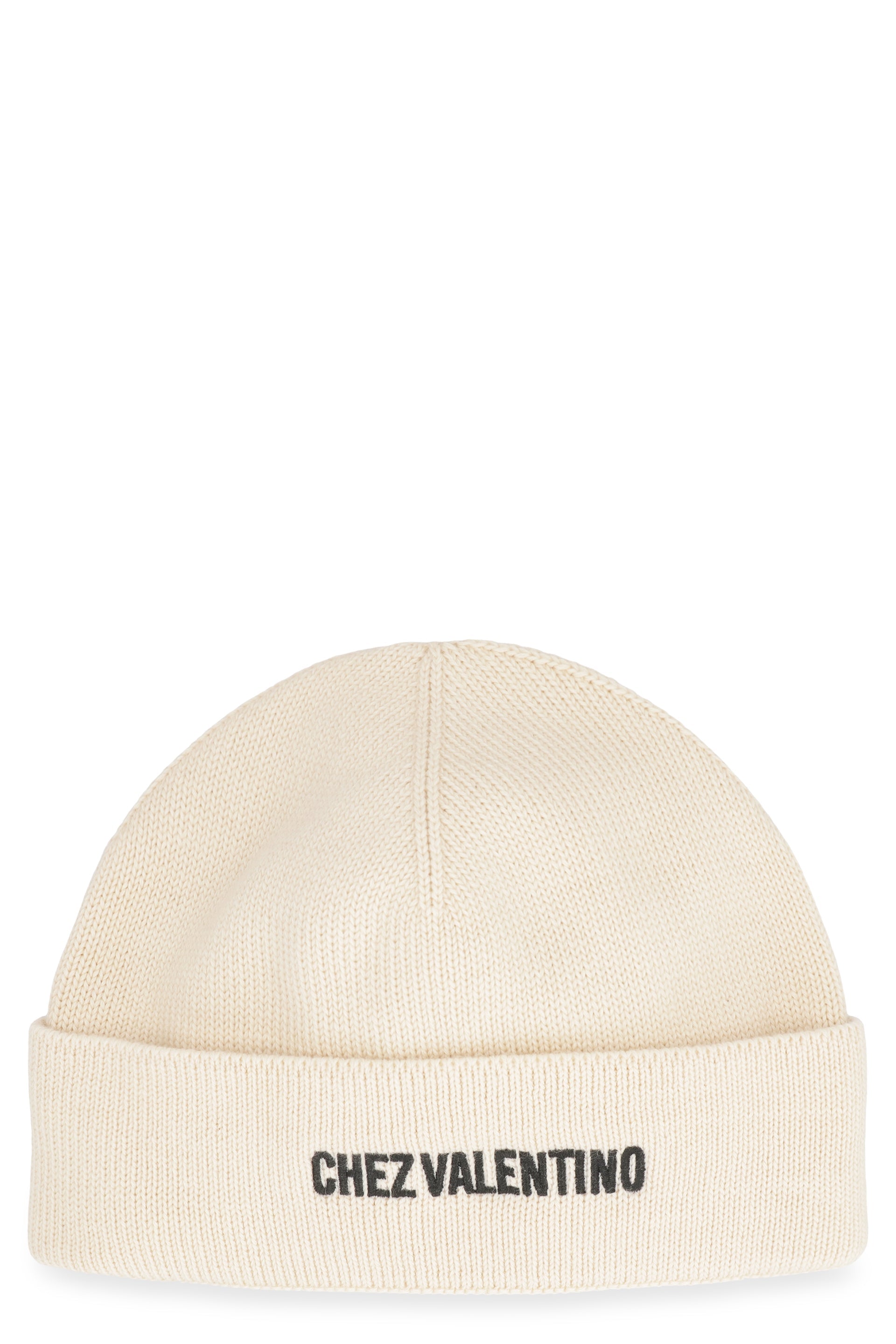 VALENTINO GARAVANI Ribbed Knit Beanie with Turn Up Brim - Banlieue91 -