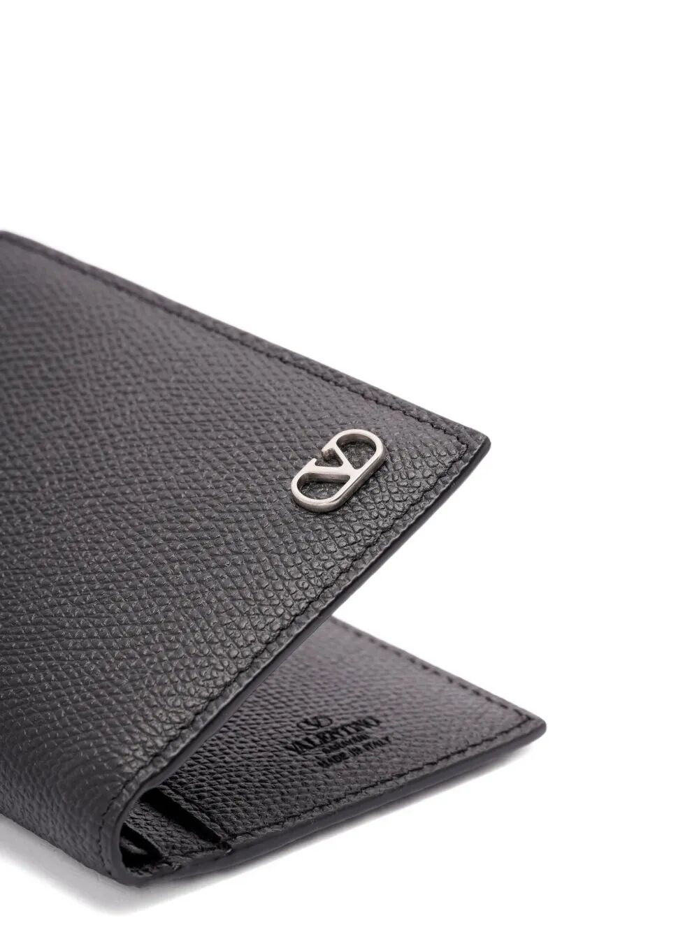 VALENTINO GARAVANI Mini Vlogo Signature Cardholder in Grainy Calfskin - Banlieue91 -