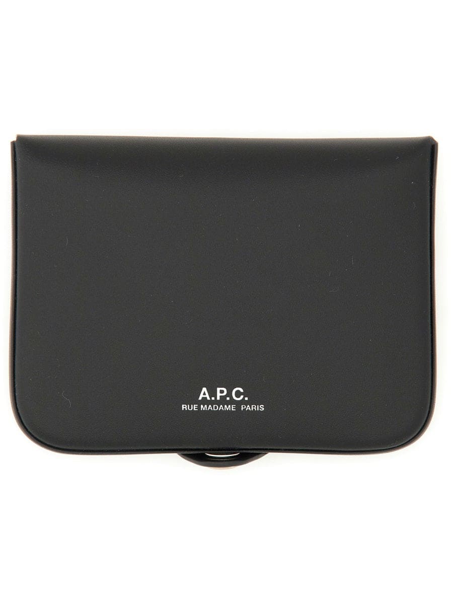 A.P.C. Men's Mini Leather Card Holder | Banlieue91