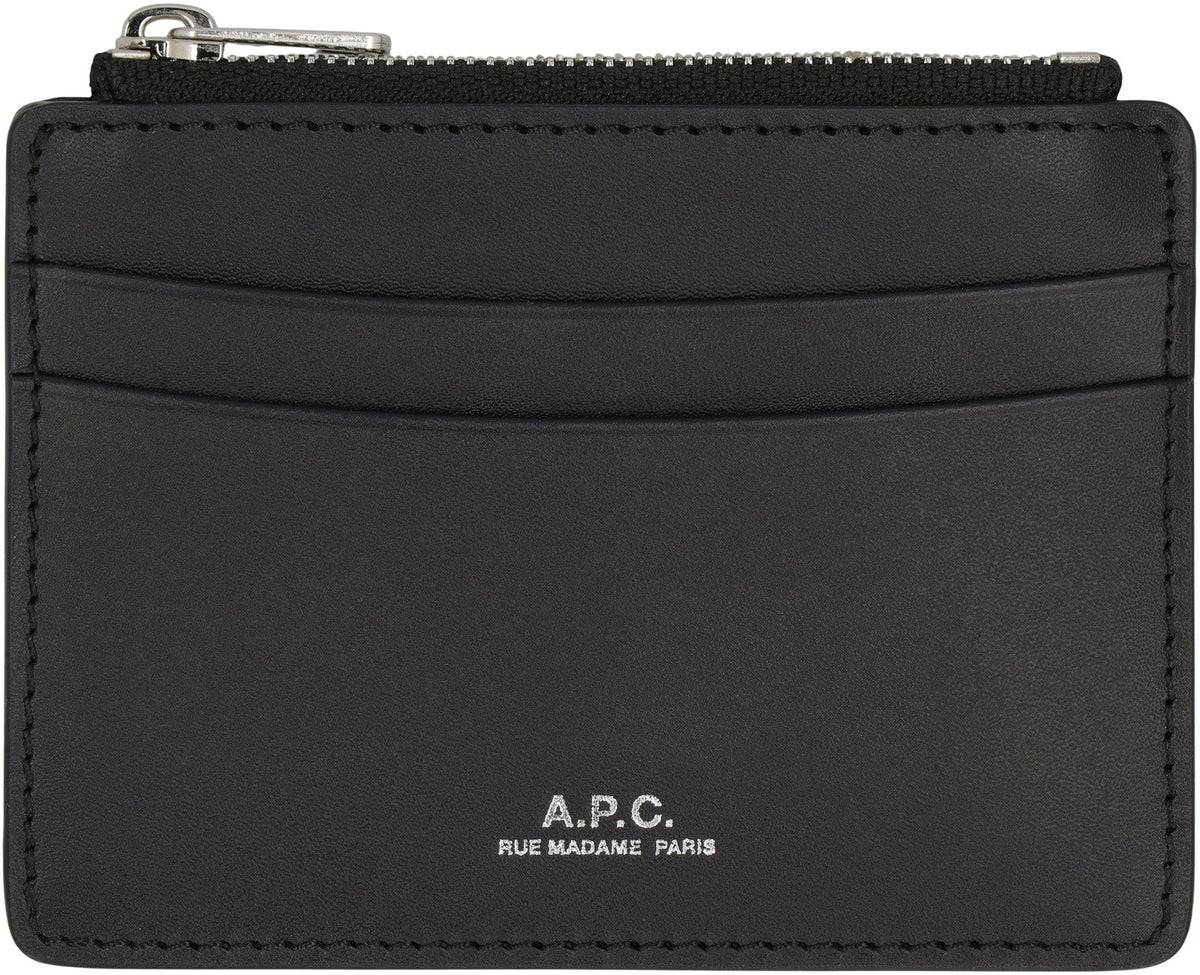 A.P.C. Mini Leather Card Holder | Banlieue91
