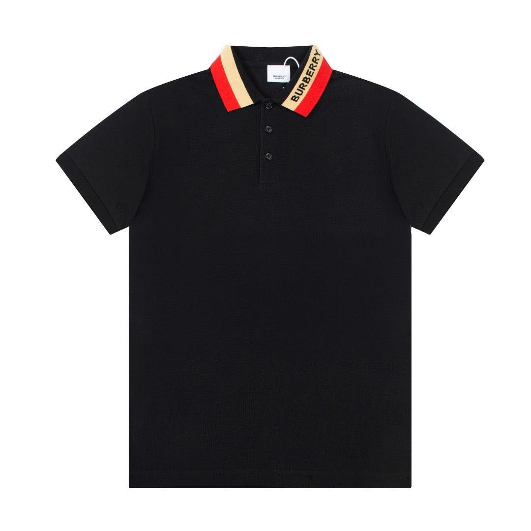 Burberry Black T-Shirt With Collar