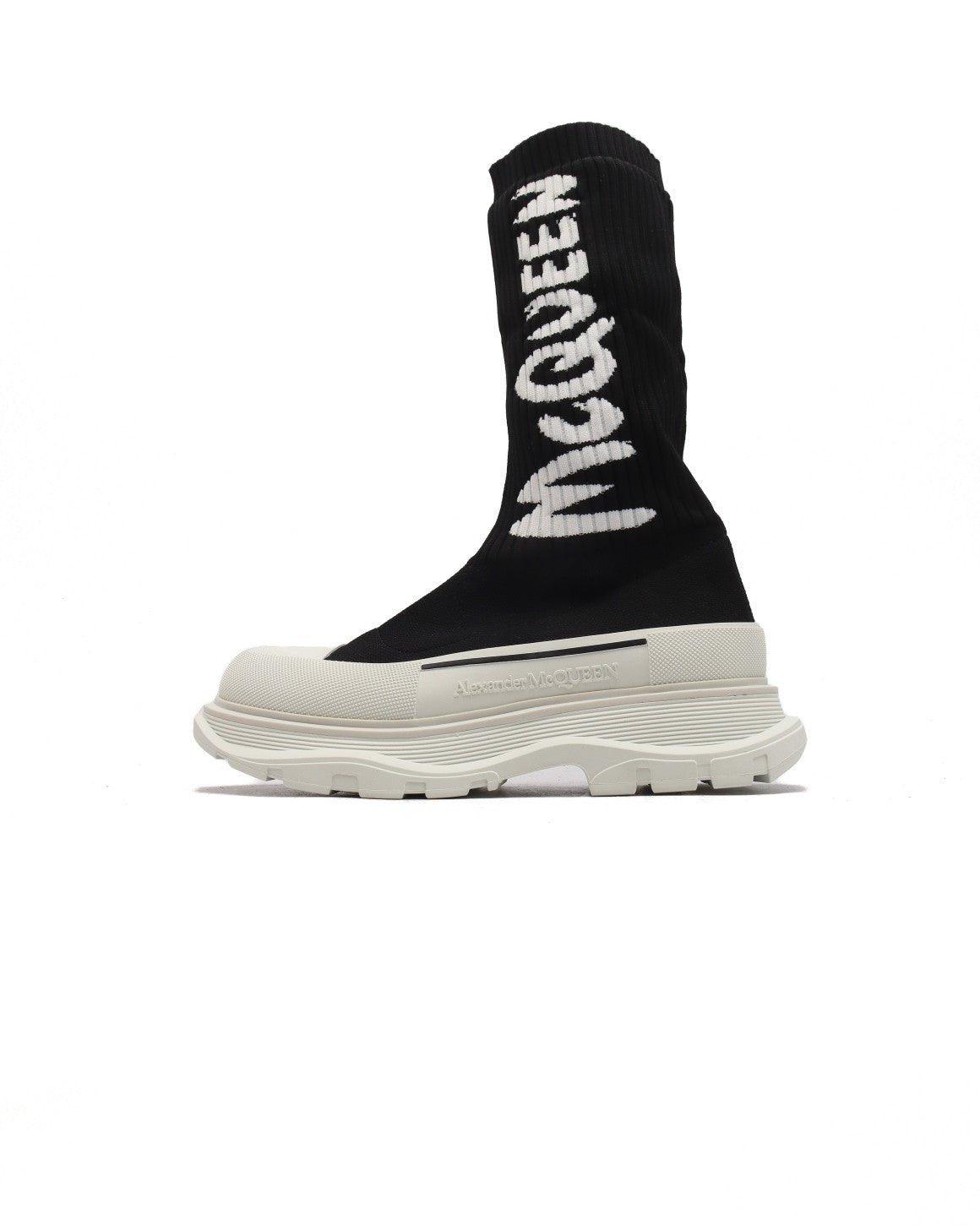 Alexander McQueen Graffiti Knit Tread Slick Boot - Banlieue91