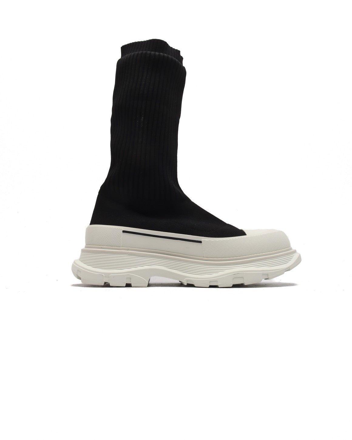 Alexander McQueen Graffiti Knit Tread Slick Boot - Banlieue91