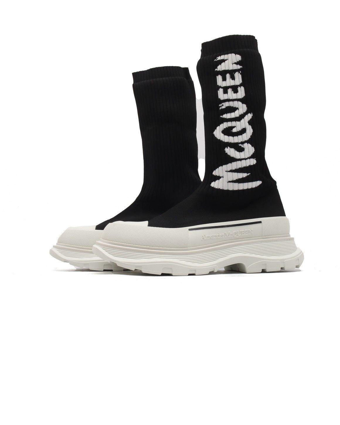 Alexander McQueen Graffiti Knit Tread Slick Boot - Banlieue91