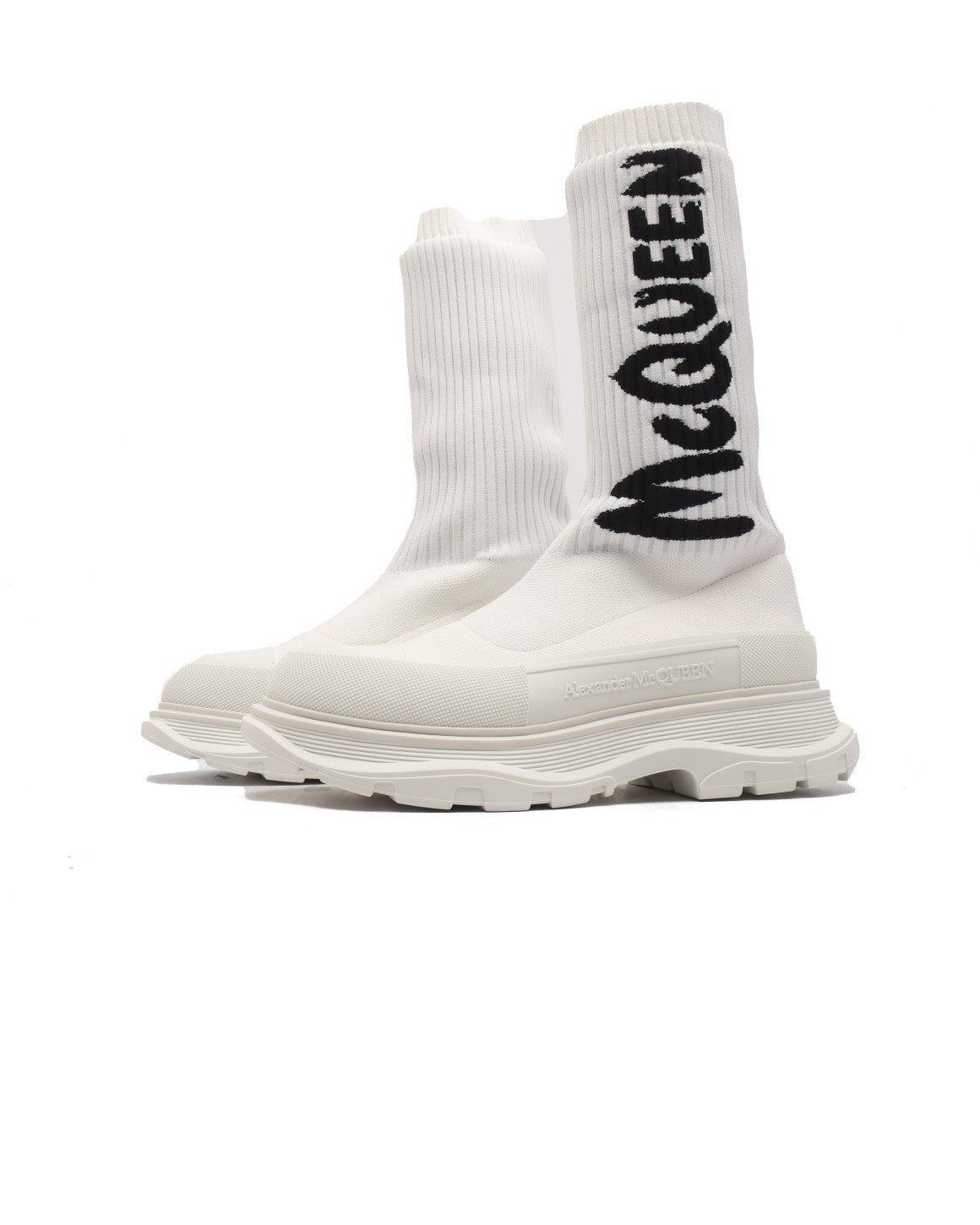 Alexander McQueen Graffiti Knit Tread Slick Boot - Banlieue91